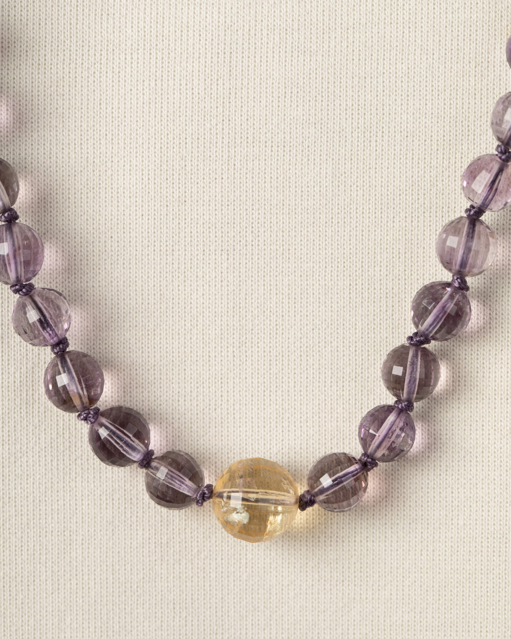 Codificador Doble Amatista y Citrino 90 Cuentas - Claridad y Voluntad (Agesta)