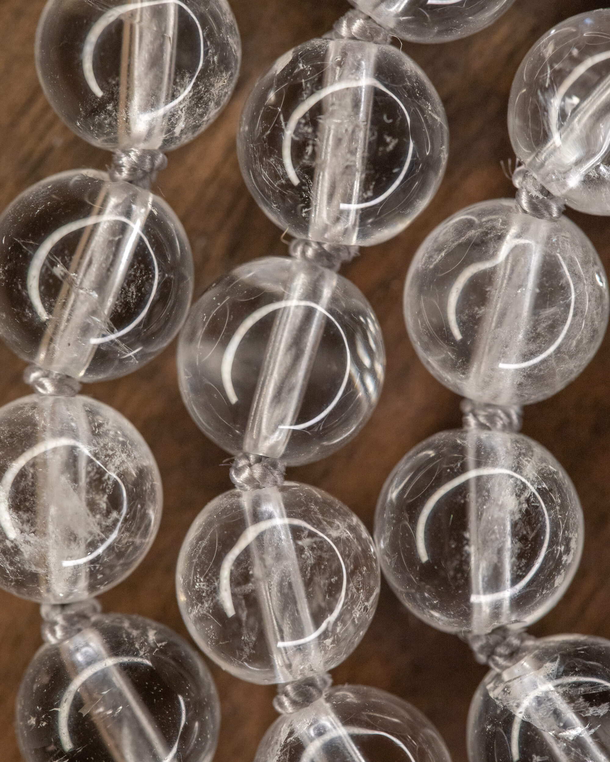 Japa Mala de Cuarzo Transparente (8 mm)