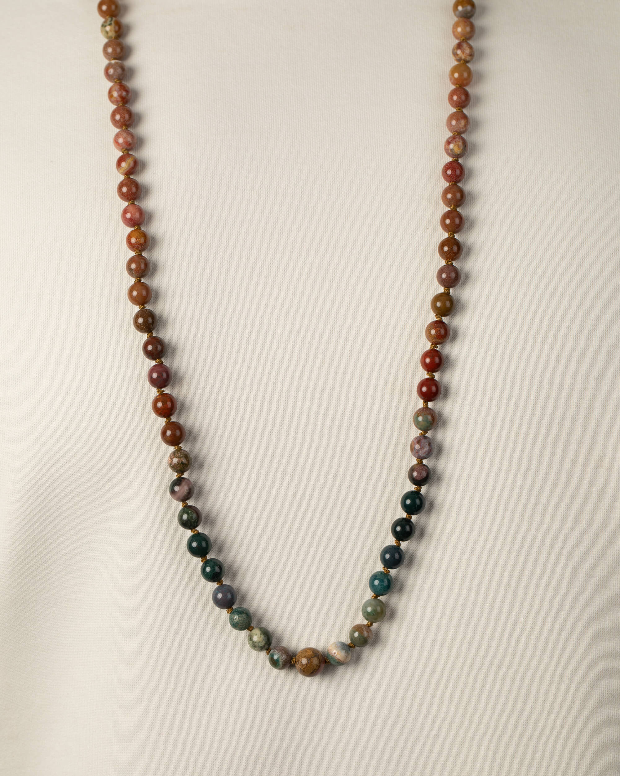 Codificador Doble Jaspe Oceánico 90 Cuentas - Calma y Ritmo Natural (Agesta)