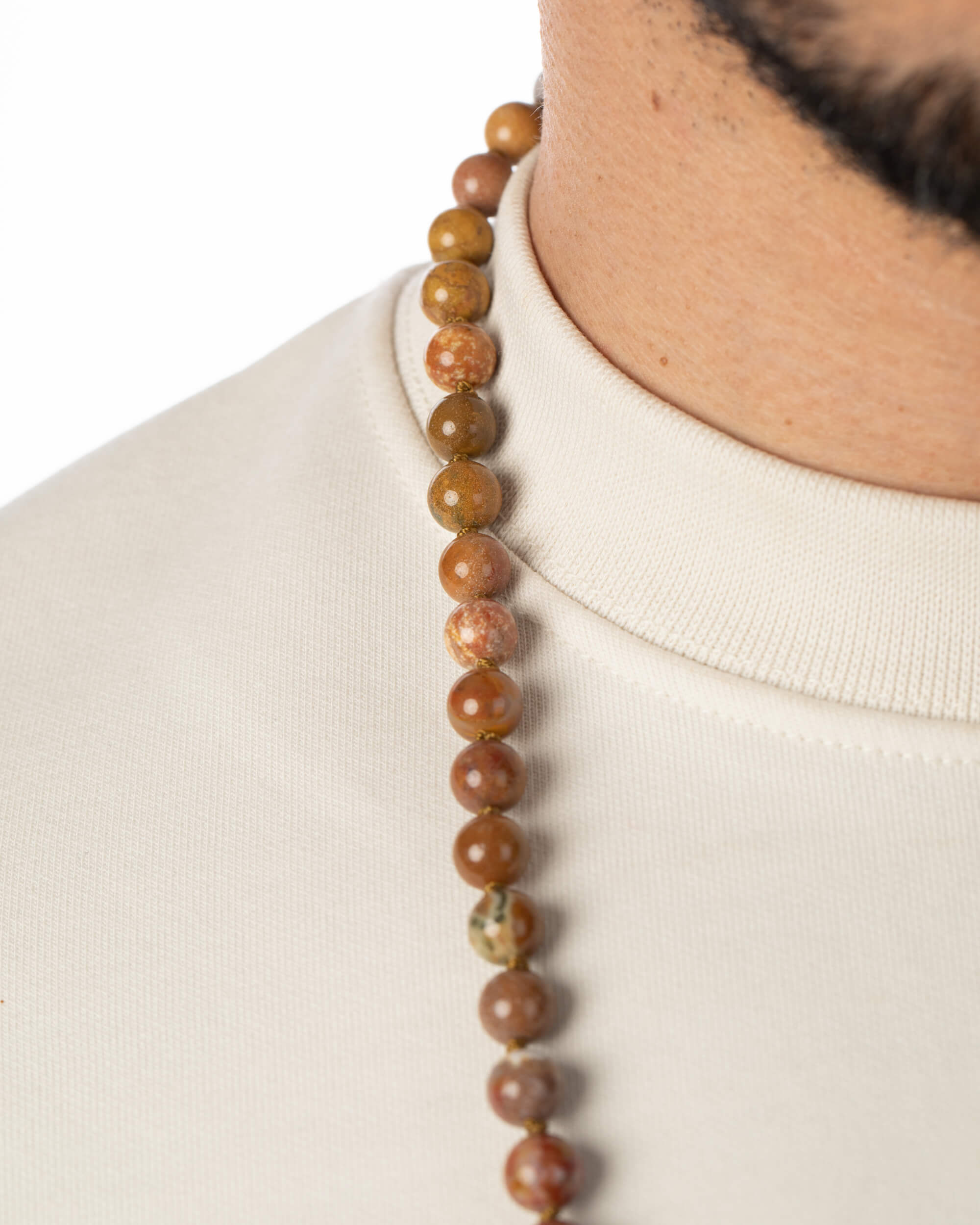 Codificador Doble Jaspe Oceánico 90 Cuentas - Calma y Ritmo Natural (Agesta)