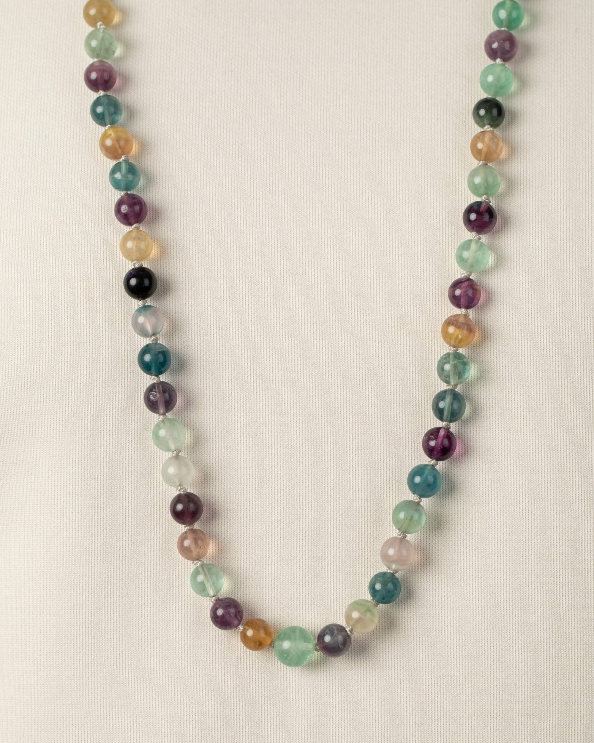 Codificador Doble Fluorita Arcoíris 90 Cuentas - Orden Mental y Enfoque (Agesta)