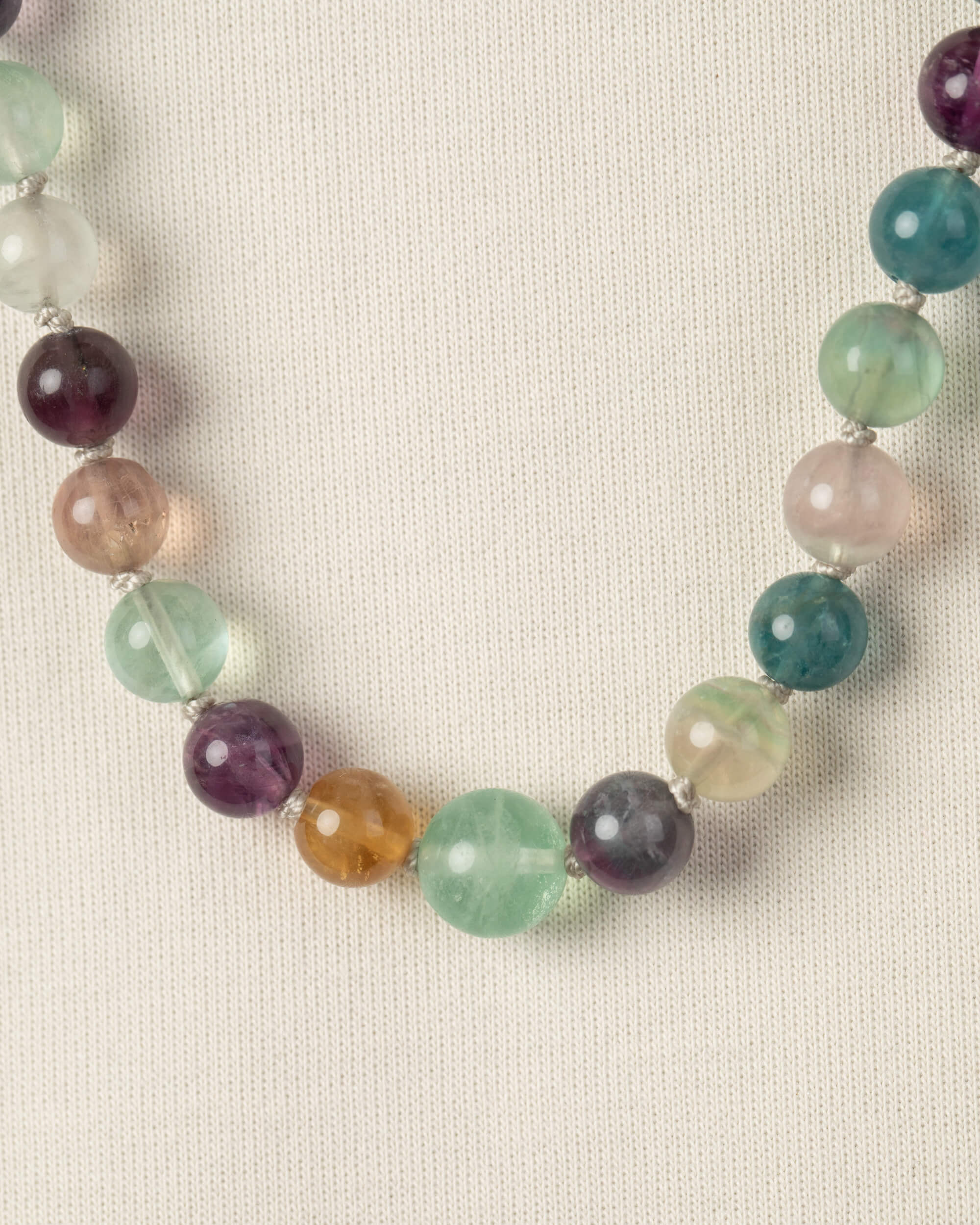 Codificador Doble Fluorita Arcoíris 90 Cuentas - Orden Mental y Enfoque (Agesta)