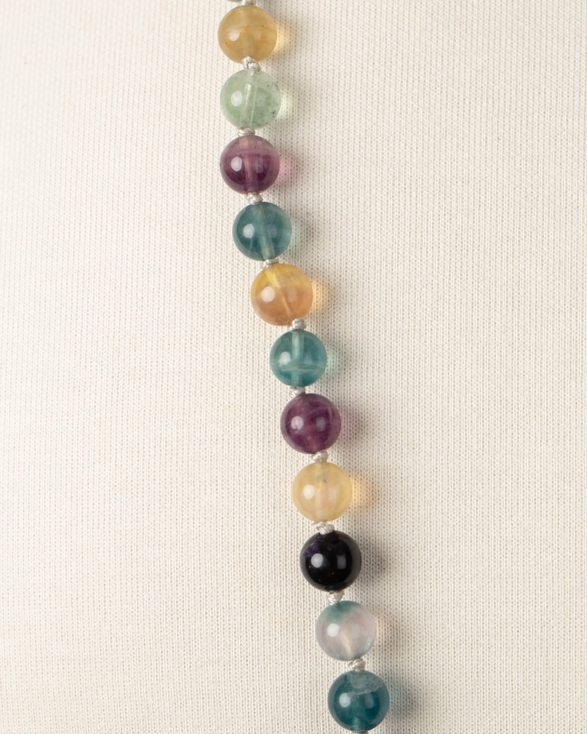 Codificador Doble Fluorita Arcoíris 90 Cuentas - Orden Mental y Enfoque (Agesta)