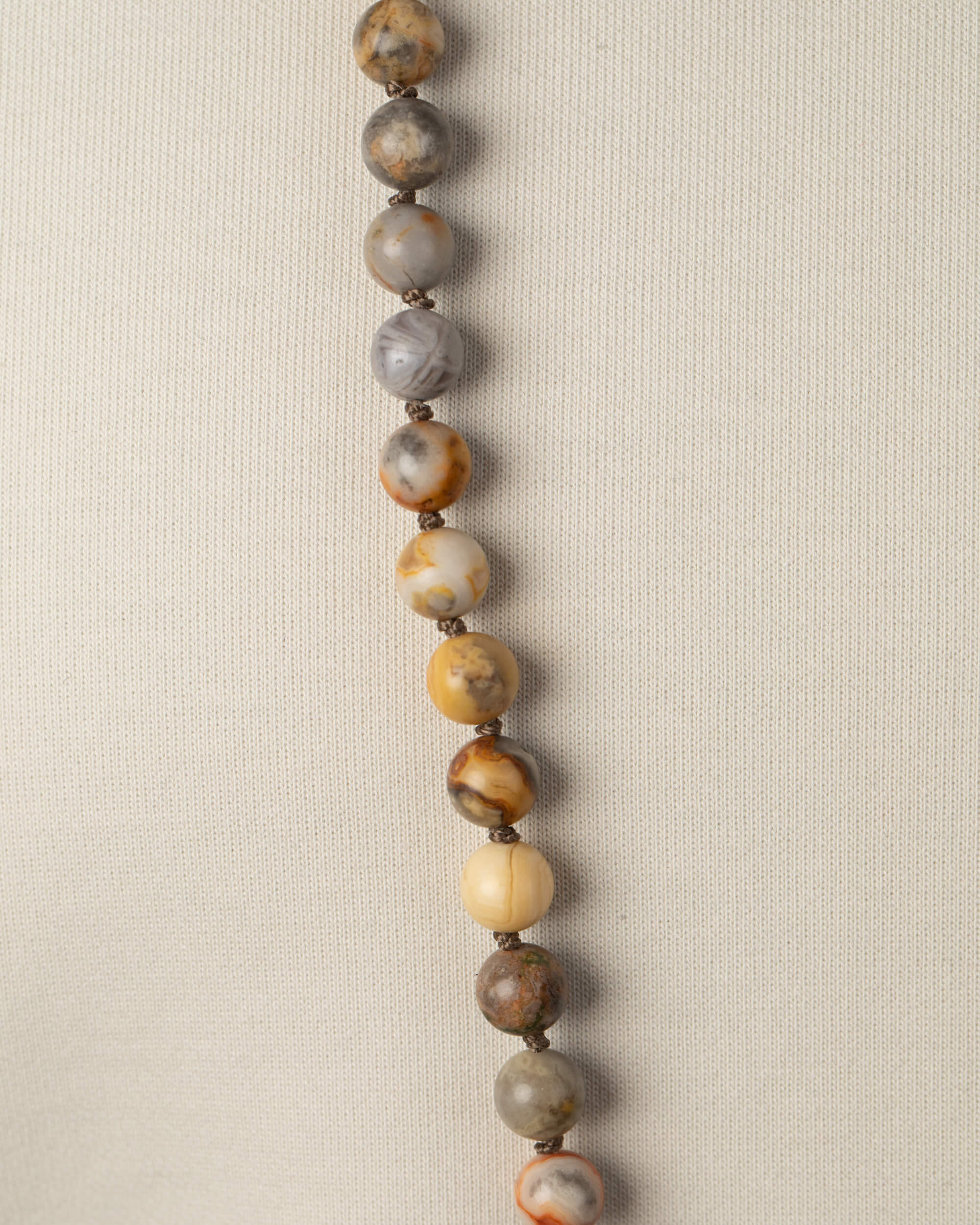 Codificador Doble Ágata Mexicana y Ojo de Tigre 90 Cuentas - Alegría y Protección (Agesta)