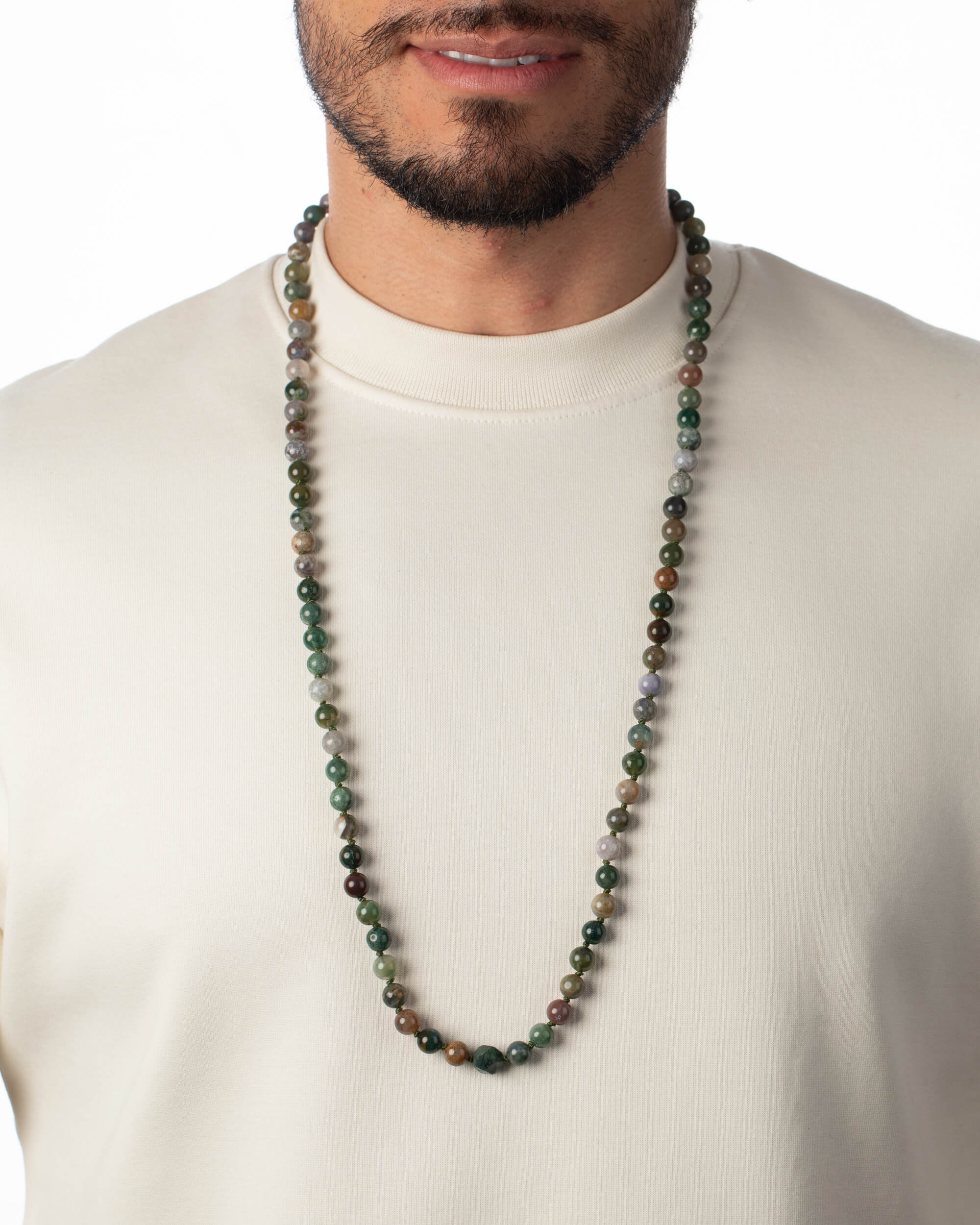 Codificador Doble Ágata Musgosa 90 Cuentas - Conexión y Pertenencia (Agesta)