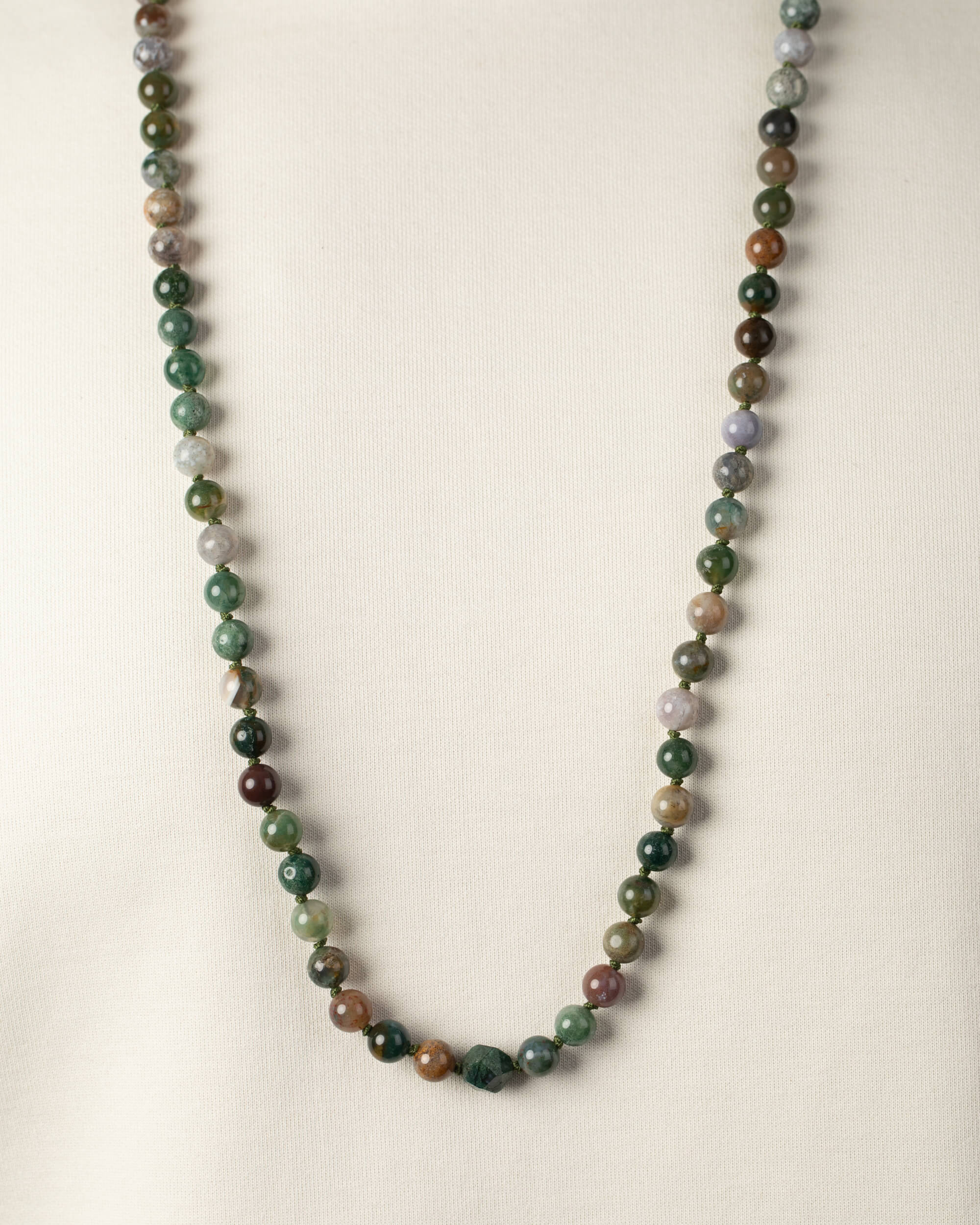 Codificador Doble Ágata Musgosa 90 Cuentas - Conexión y Pertenencia (Agesta)