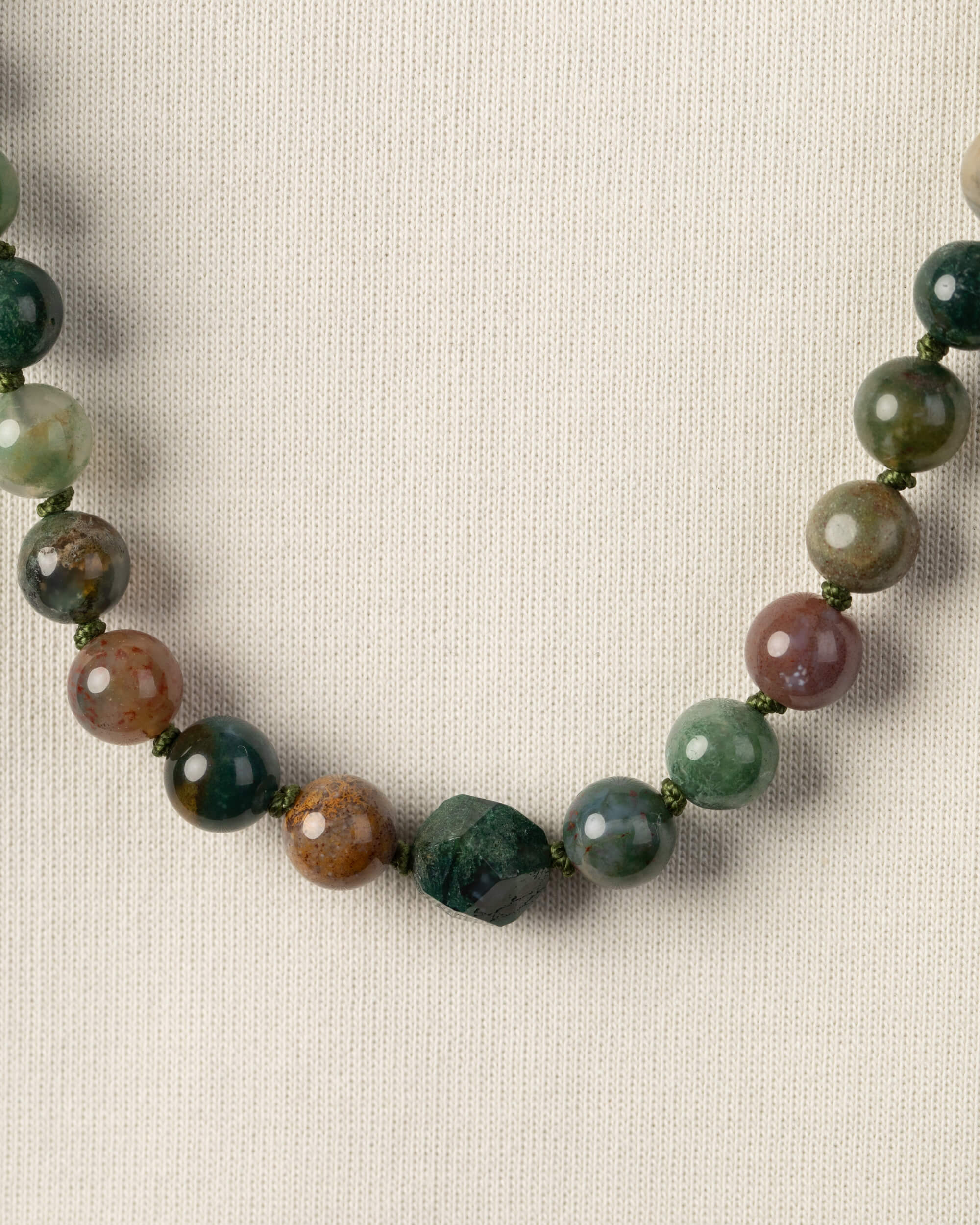 Codificador Doble Ágata Musgosa 90 Cuentas - Conexión y Pertenencia (Agesta)