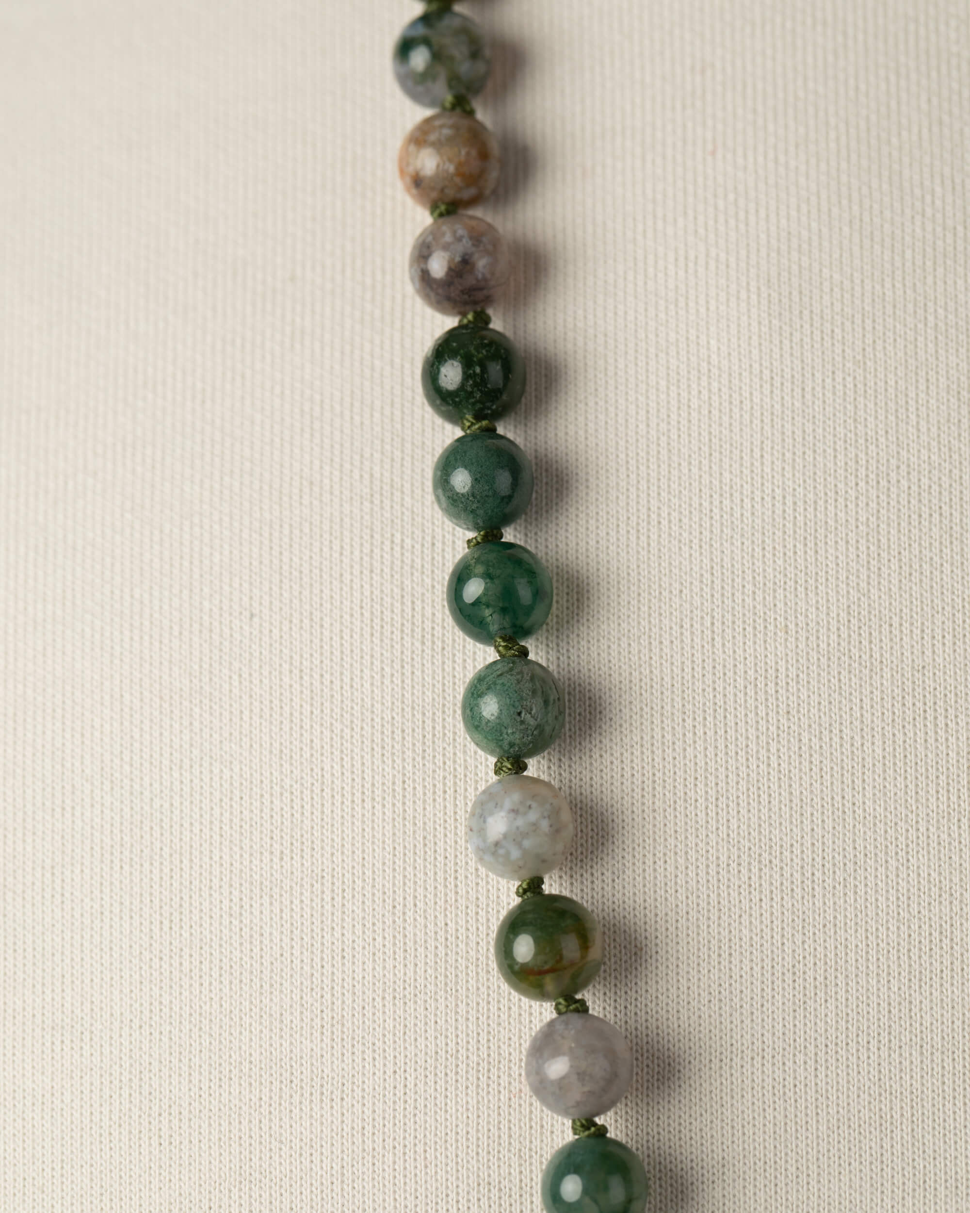 Codificador Doble Ágata Musgosa 90 Cuentas - Conexión y Pertenencia (Agesta)