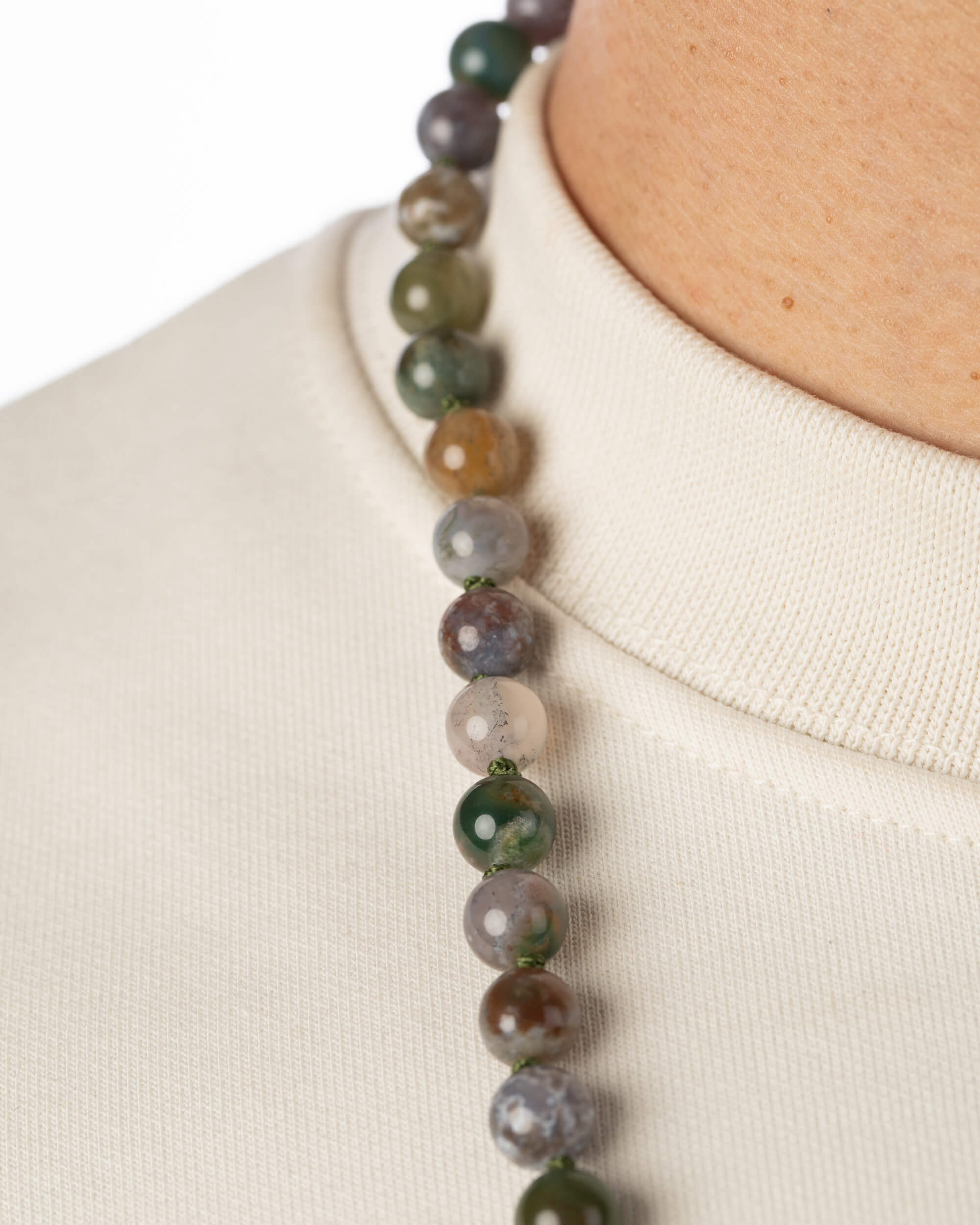 Codificador Doble Ágata Musgosa 90 Cuentas - Conexión y Pertenencia (Agesta)