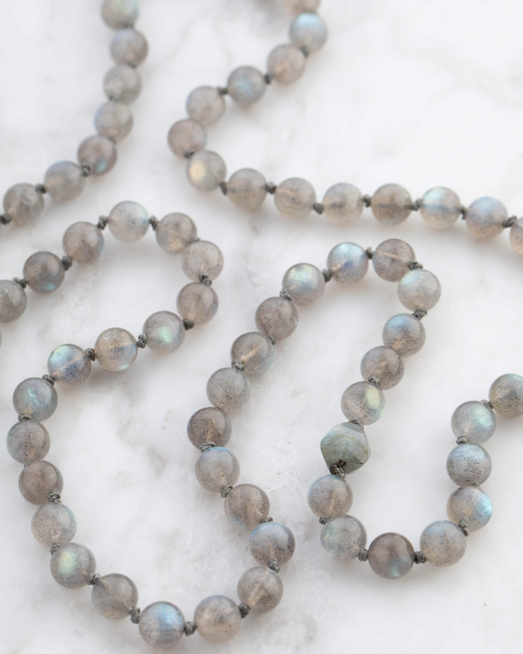 Codificador Doble Labradorita 90 Cuentas - Intuición Simbólica y Magia (Agesta)