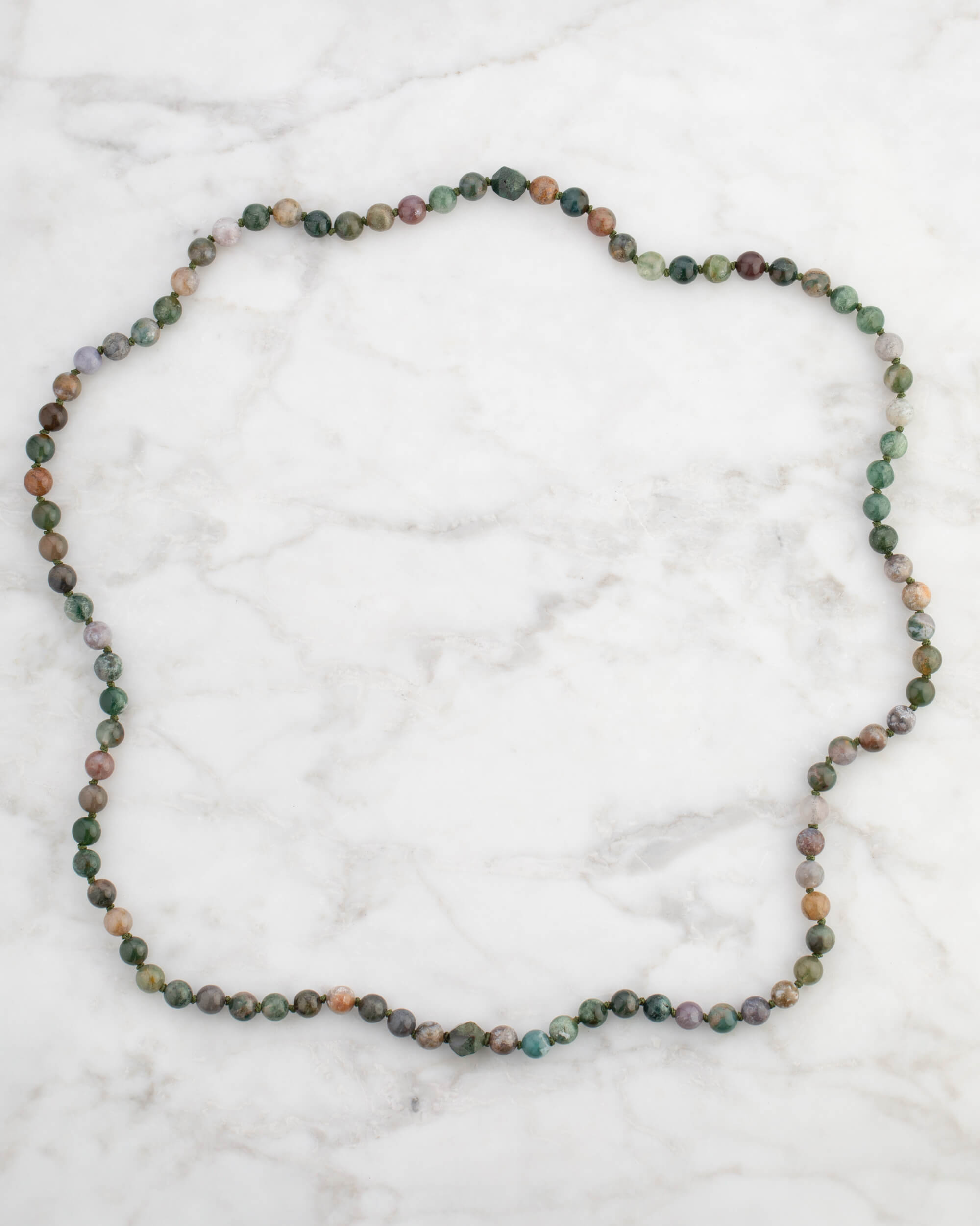 Codificador Doble Ágata Musgosa 90 Cuentas - Conexión y Pertenencia (Agesta)