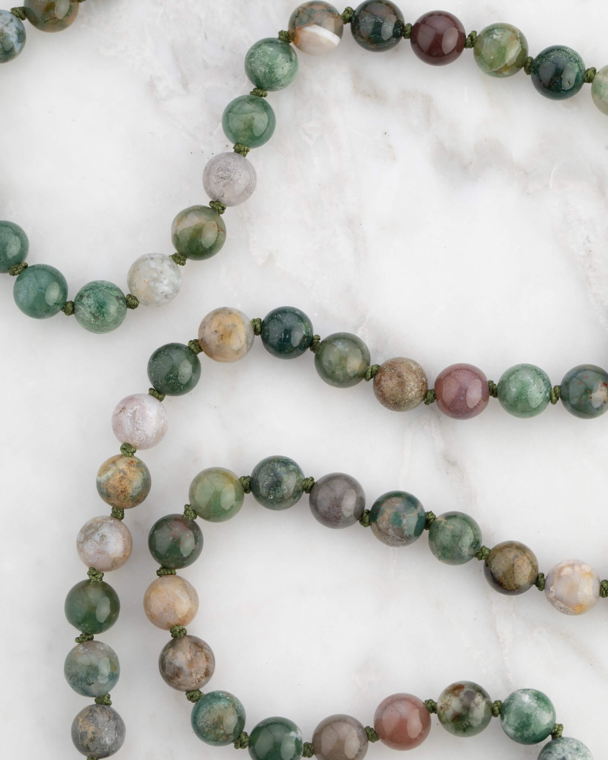 Codificador Doble Ágata Musgosa 90 Cuentas - Conexión y Pertenencia (Agesta)