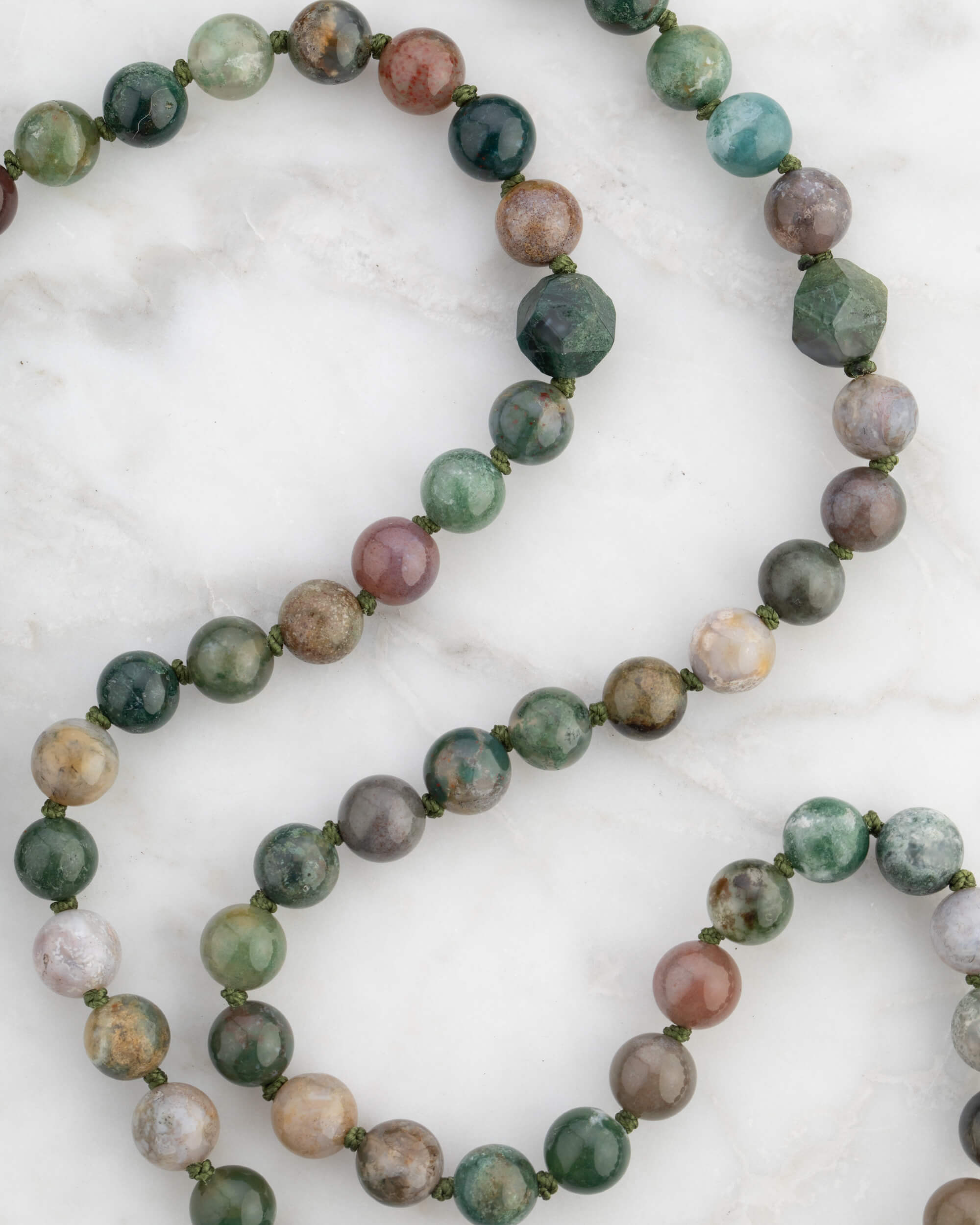 Codificador Doble Ágata Musgosa 90 Cuentas - Conexión y Pertenencia (Agesta)