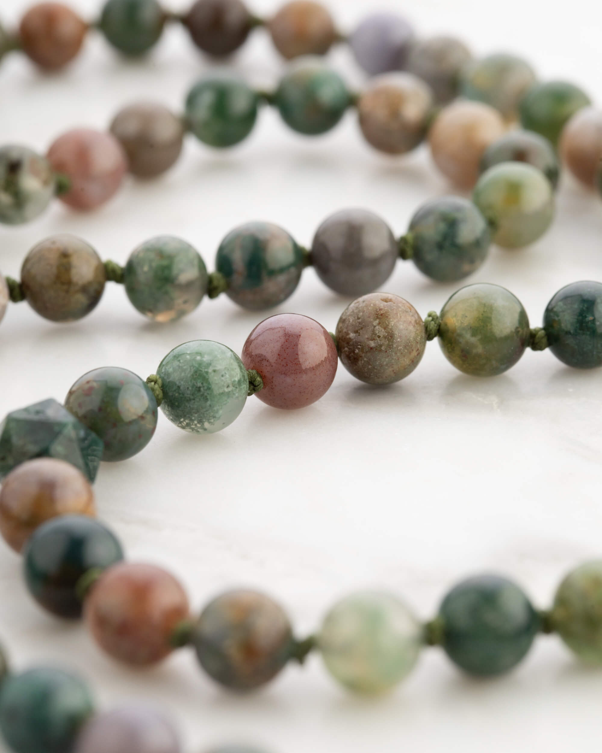 Codificador Doble Ágata Musgosa 90 Cuentas - Conexión y Pertenencia (Agesta)