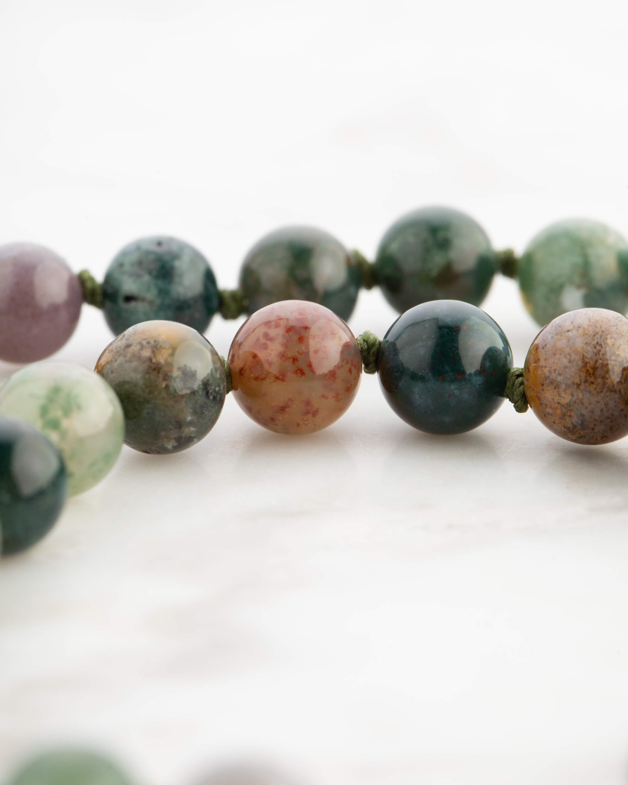 Codificador Doble Ágata Musgosa 90 Cuentas - Conexión y Pertenencia (Agesta)