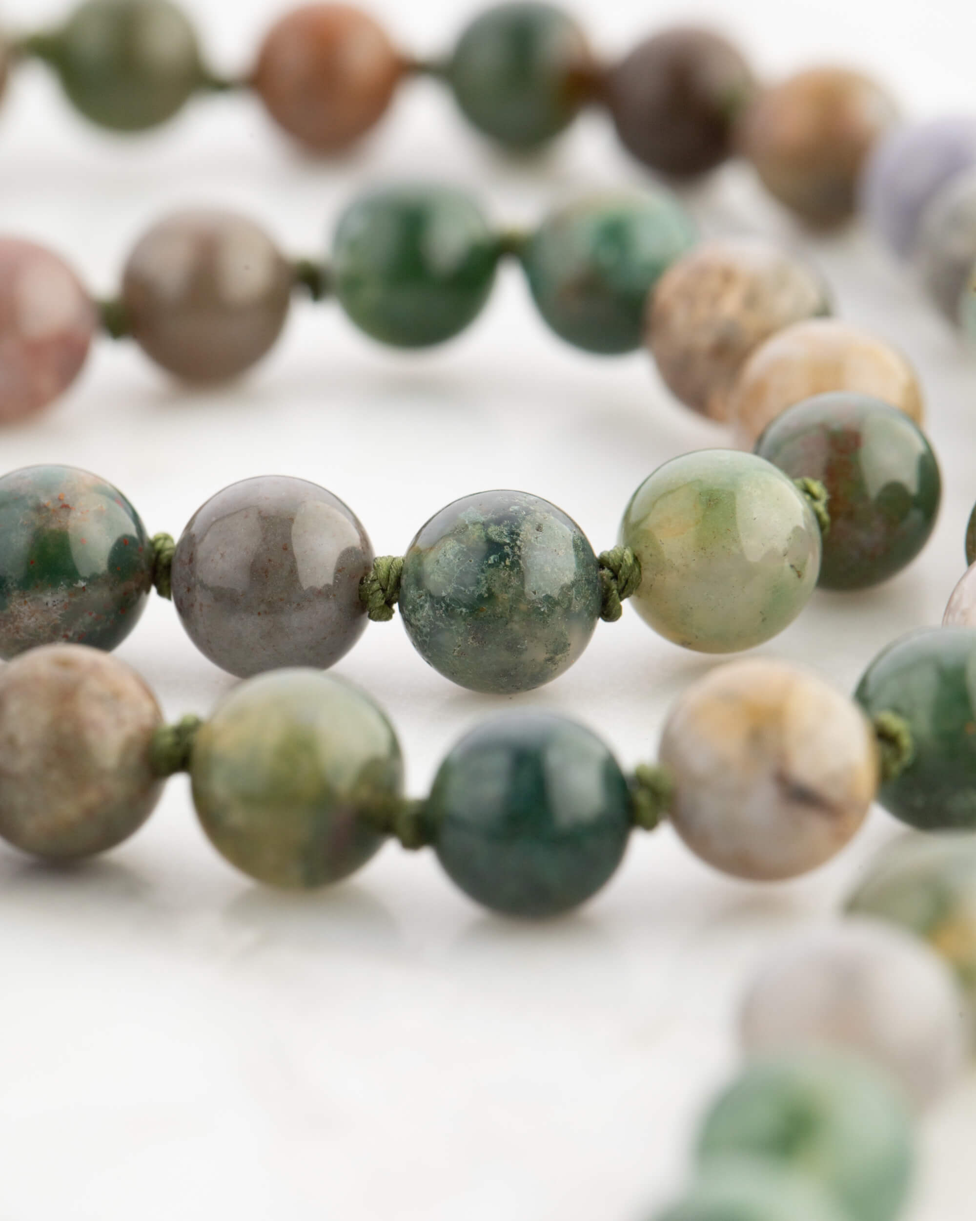 Codificador Doble Ágata Musgosa 90 Cuentas - Conexión y Pertenencia (Agesta)