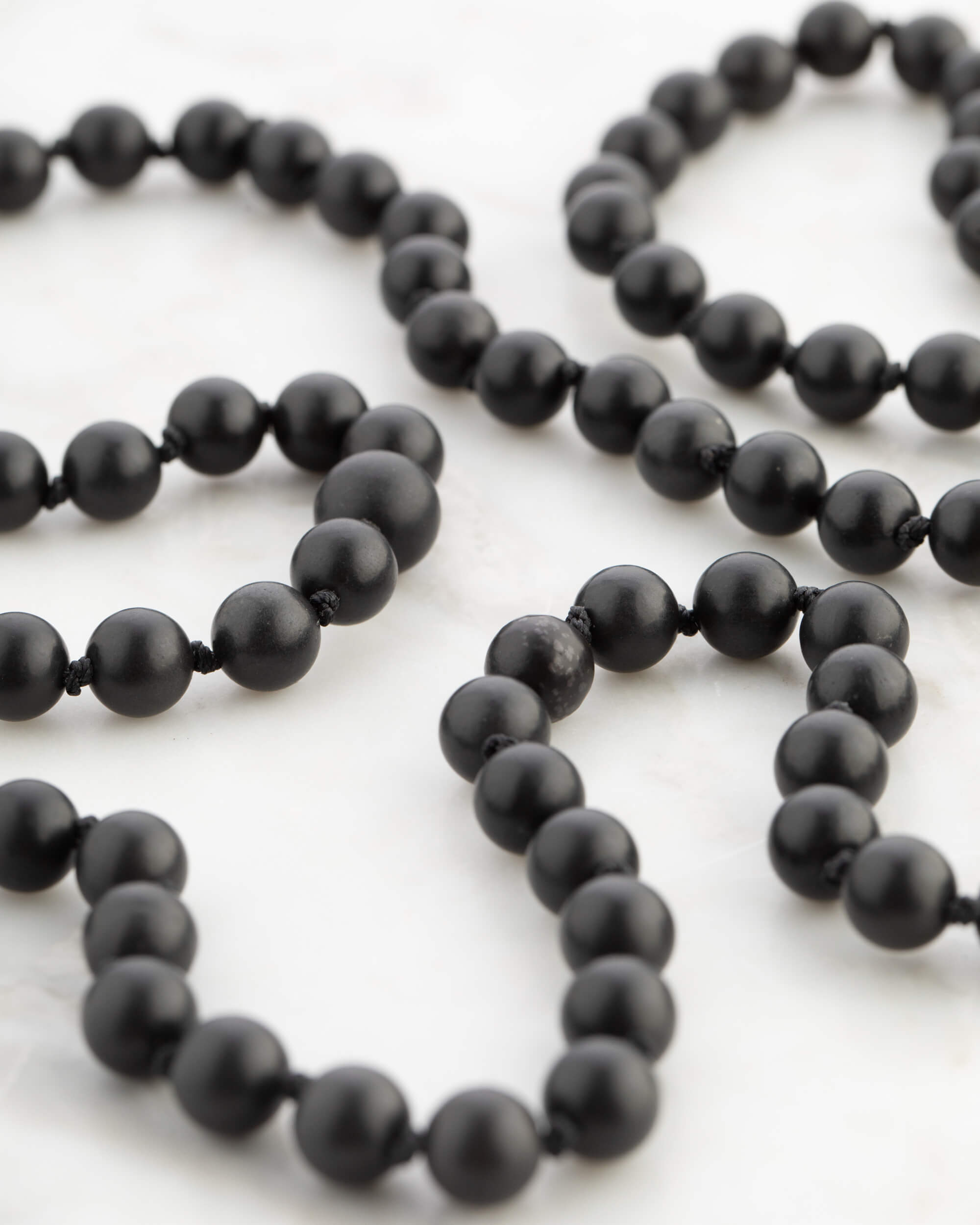 Codificador Doble Shungita 90 Cuentas - Protección y Núcleo (Agesta)