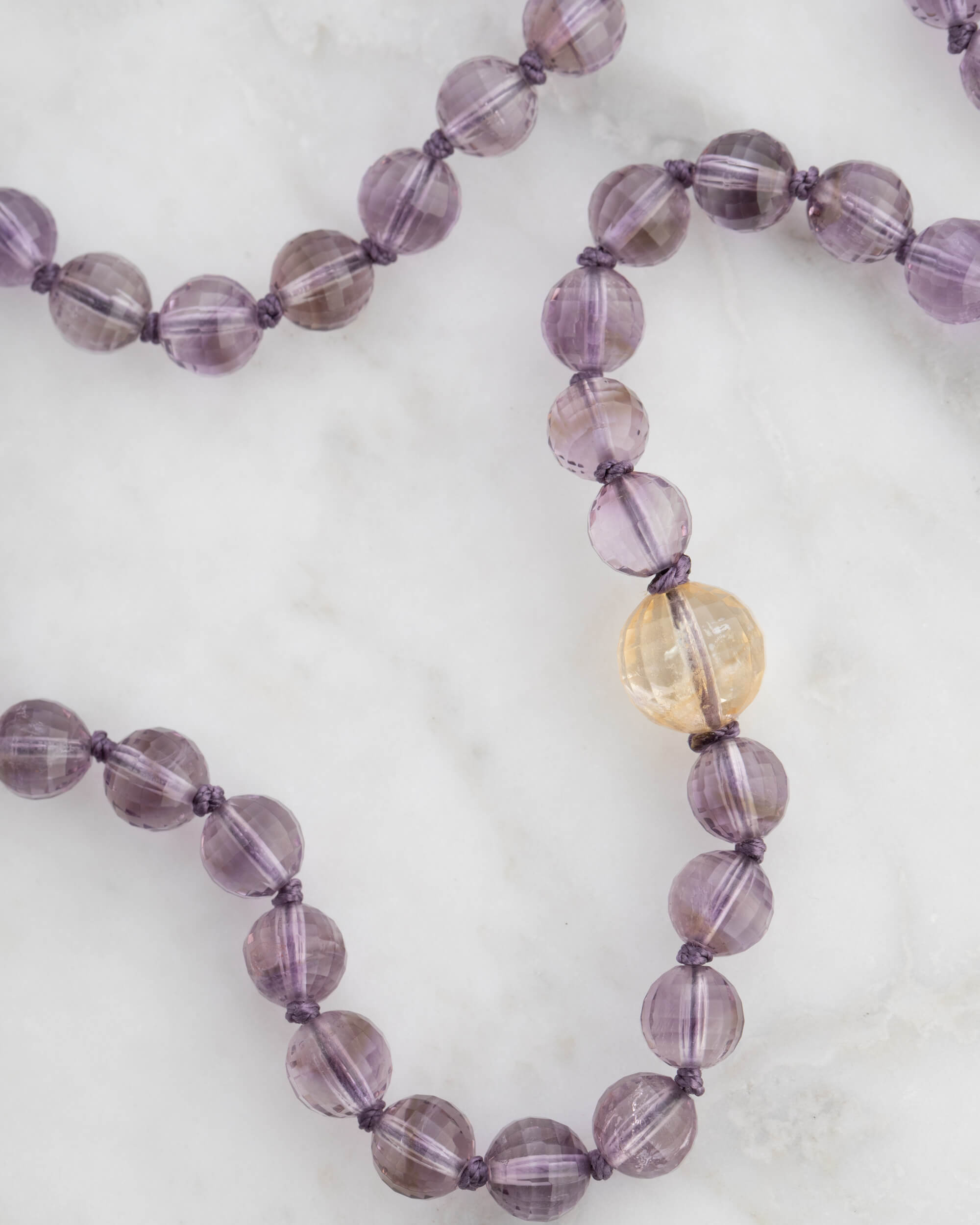 Codificador Doble Amatista y Citrino 90 Cuentas - Claridad y Voluntad (Agesta)