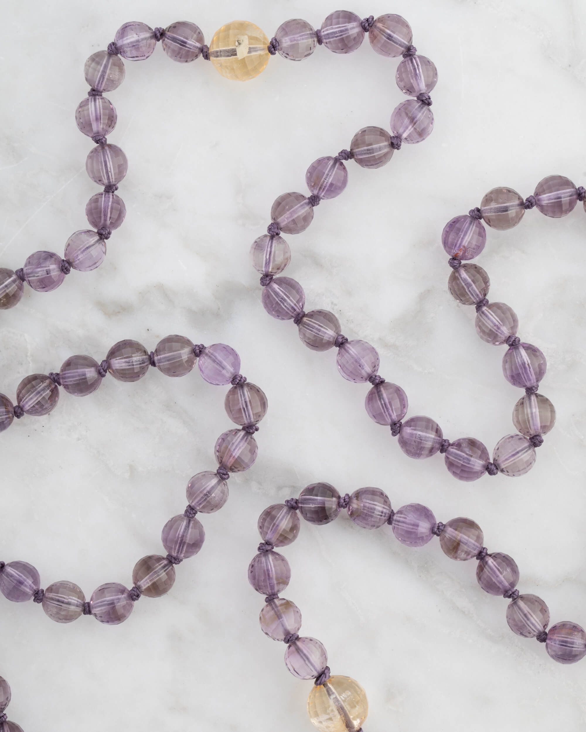 Codificador Doble Amatista y Citrino 90 Cuentas - Claridad y Voluntad (Agesta)