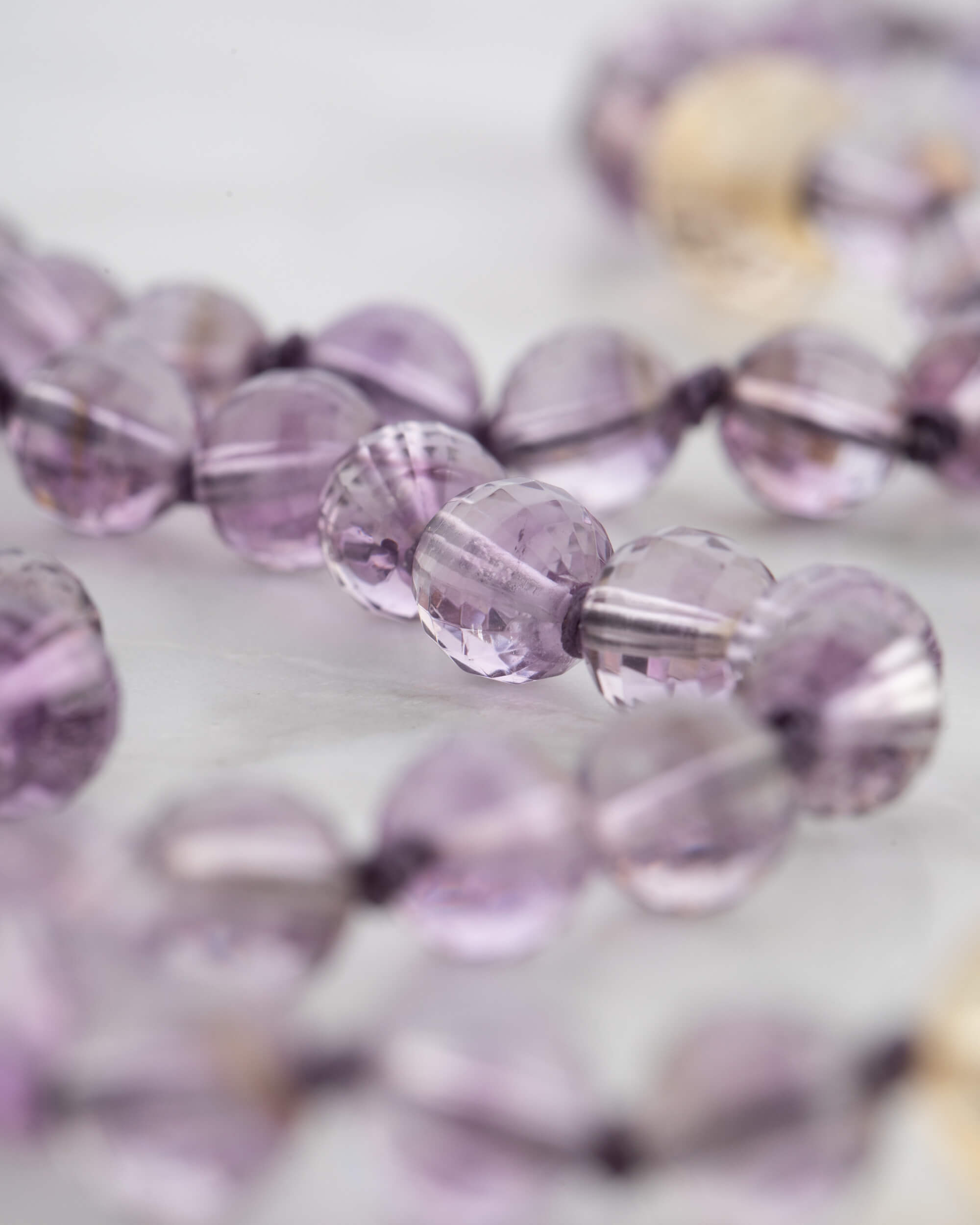 Codificador Doble Amatista y Citrino 90 Cuentas - Claridad y Voluntad (Agesta)