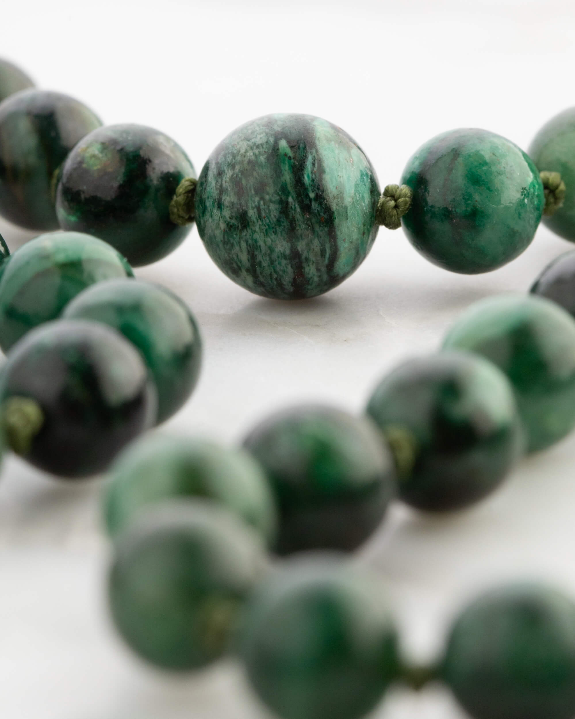 Codificador Doble Esmeralda en Matriz 90 Cuentas - Corazón Noble (Agesta)