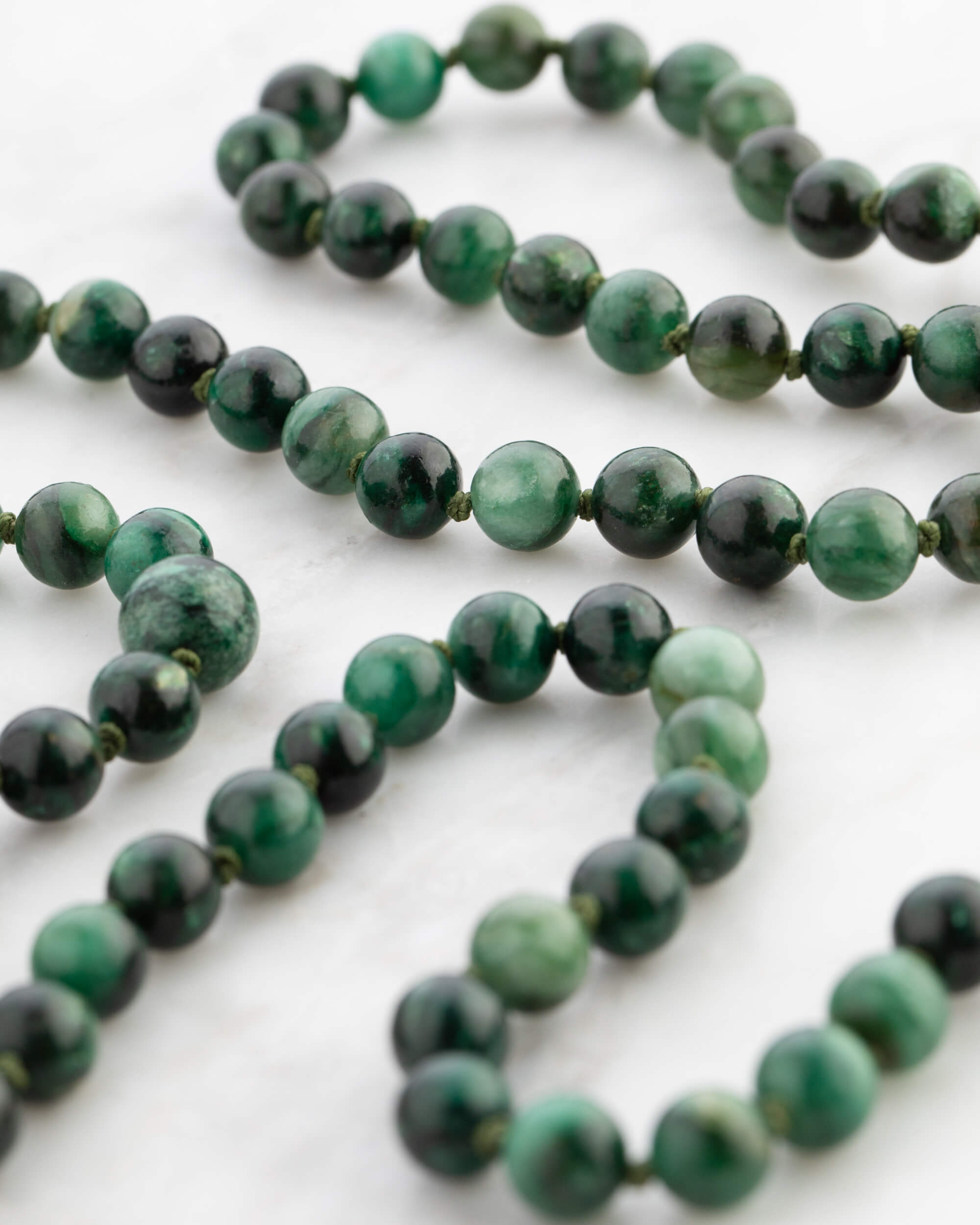 Codificador Doble Esmeralda en Matriz 90 Cuentas - Corazón Noble (Agesta)