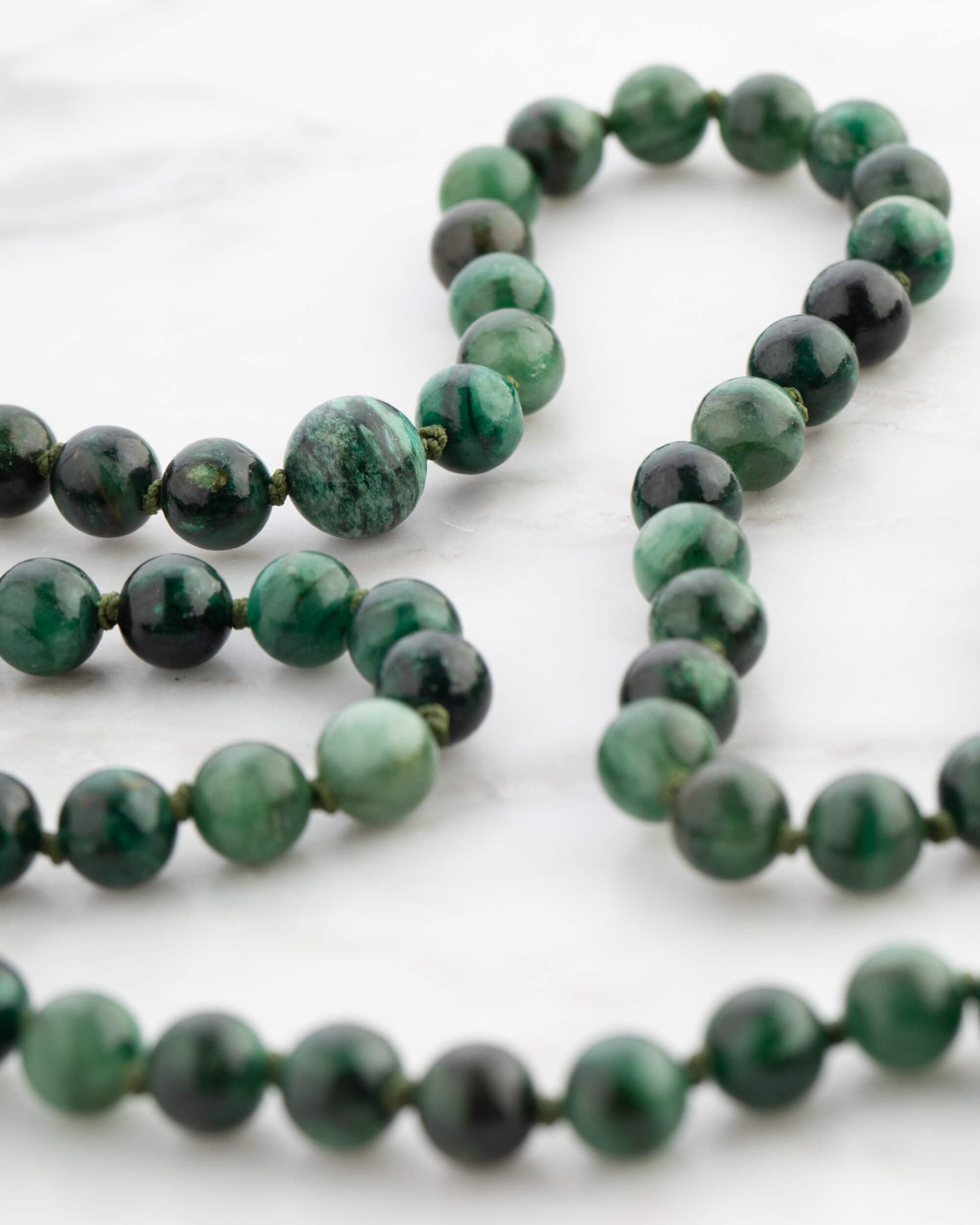 Codificador Doble Esmeralda en Matriz 90 Cuentas - Corazón Noble (Agesta)