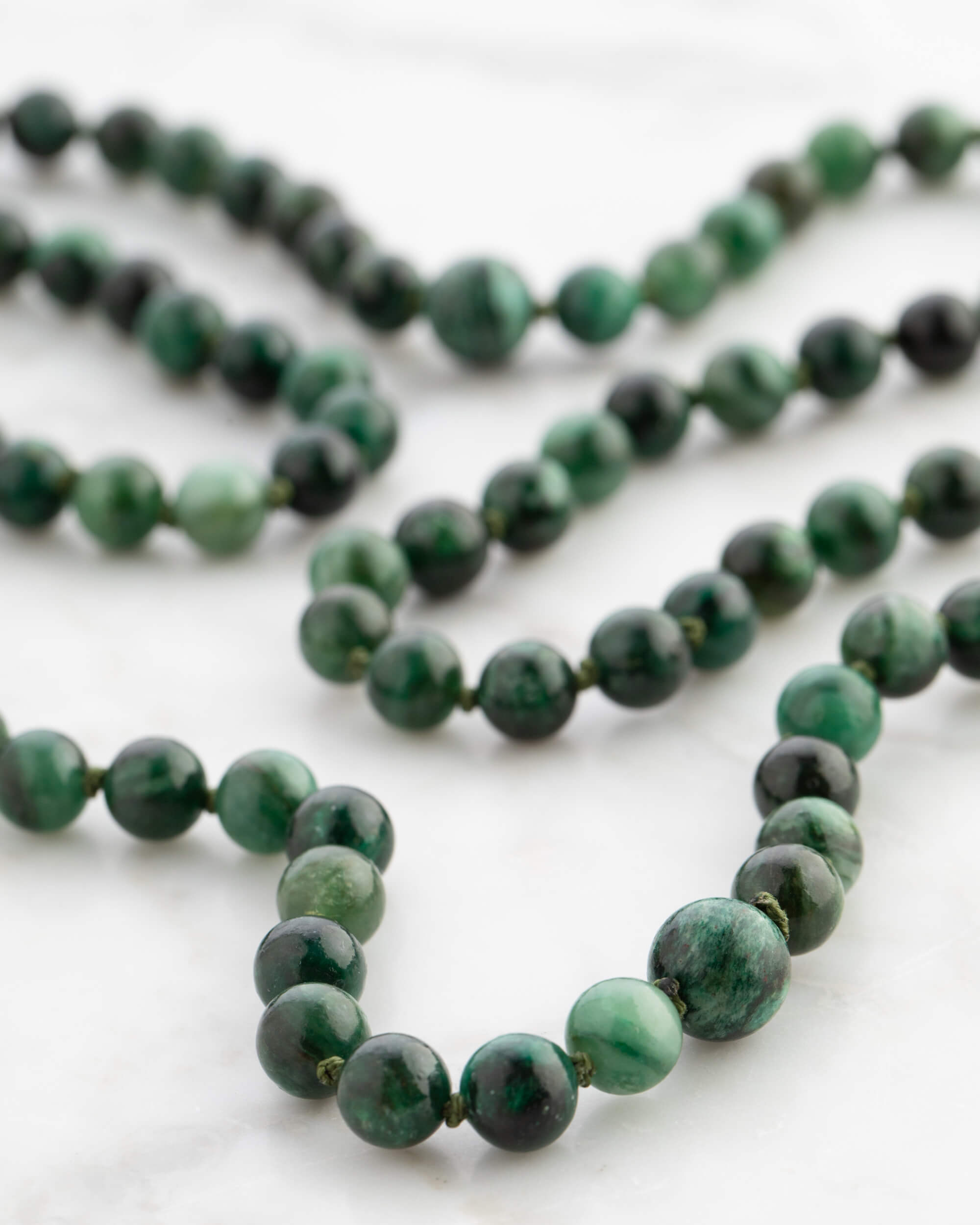 Codificador Doble Esmeralda en Matriz 90 Cuentas - Corazón Noble (Agesta)