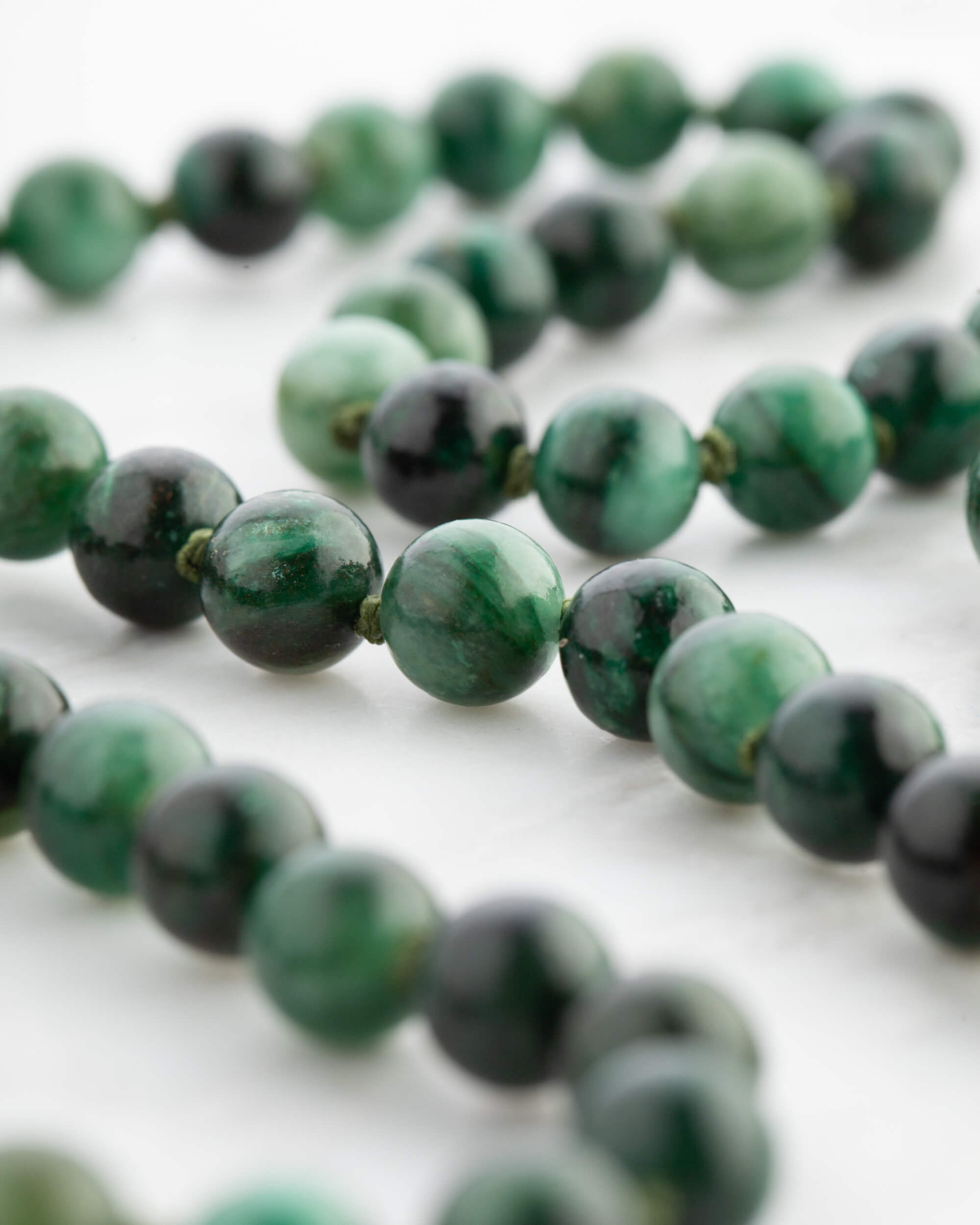 Codificador Doble Esmeralda en Matriz 90 Cuentas - Corazón Noble (Agesta)