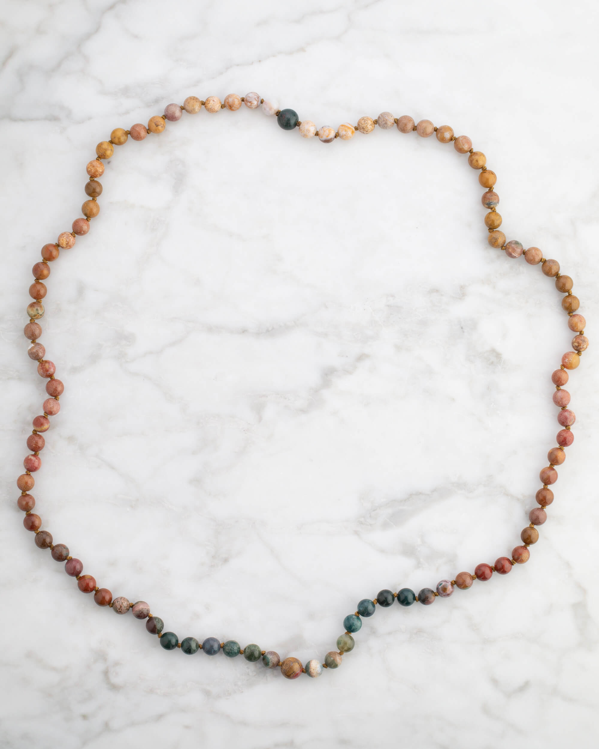 Codificador Doble Jaspe Oceánico 90 Cuentas - Calma y Ritmo Natural (Agesta)