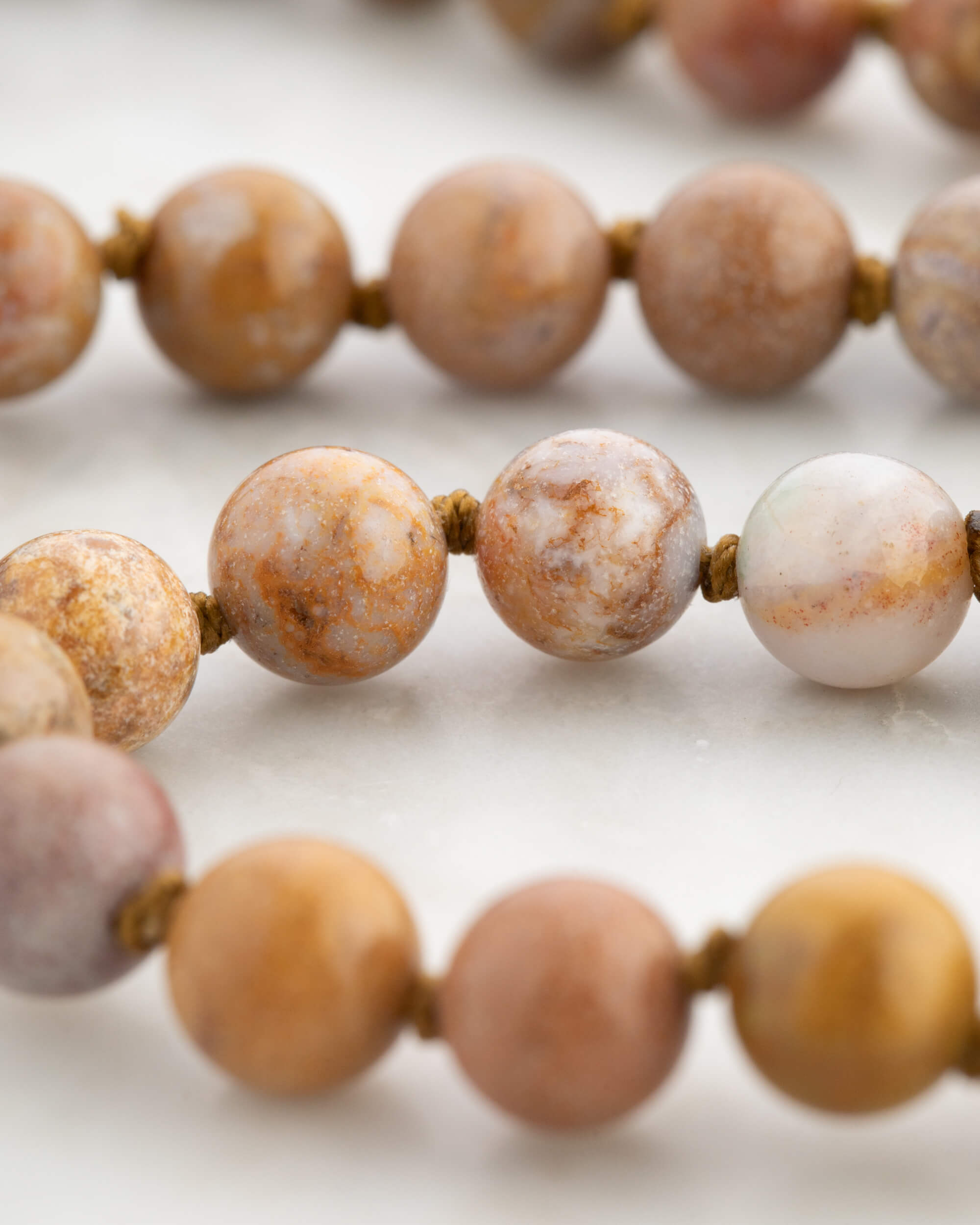 Codificador Doble Jaspe Oceánico 90 Cuentas - Calma y Ritmo Natural (Agesta)