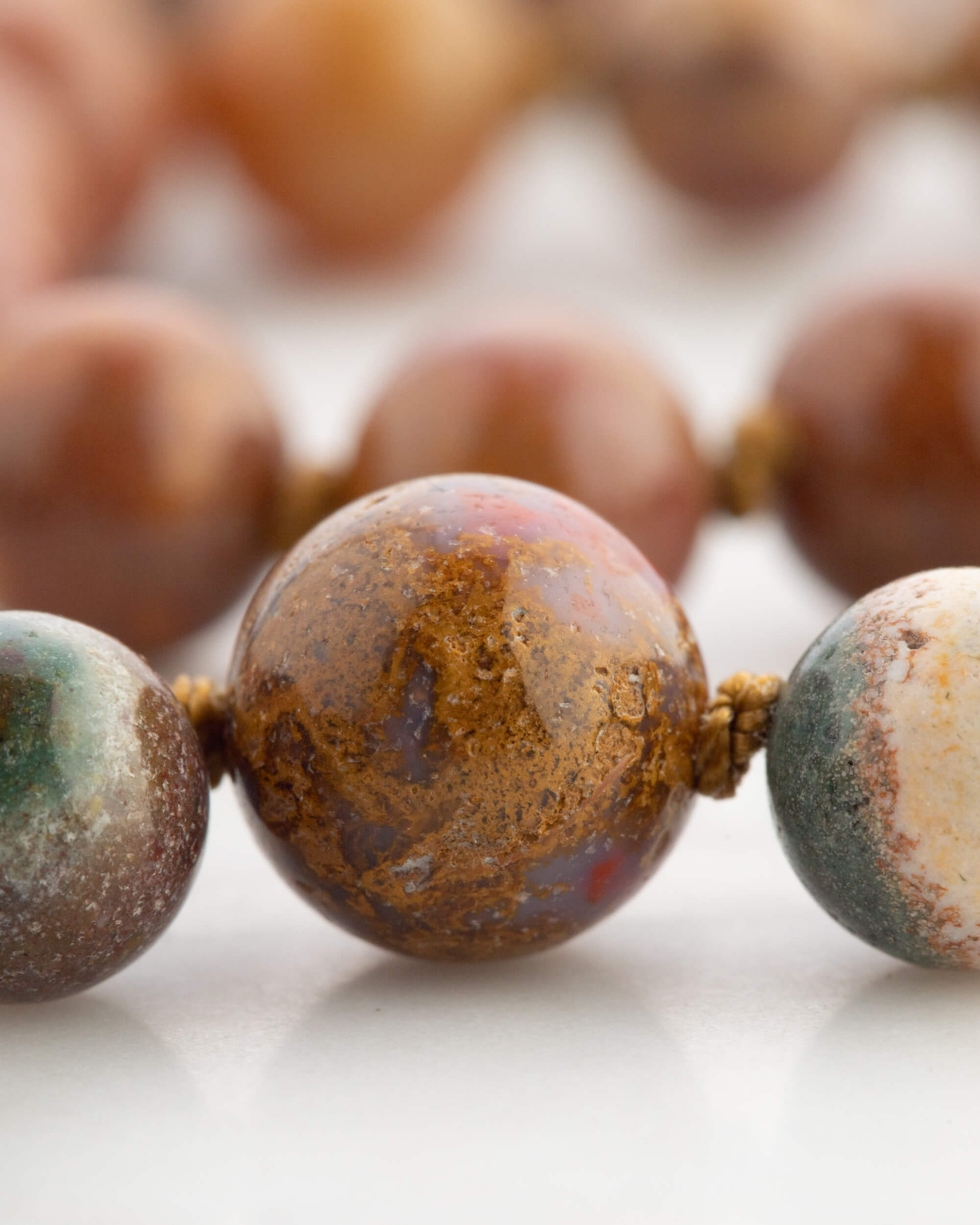 Codificador Doble Jaspe Oceánico 90 Cuentas - Calma y Ritmo Natural (Agesta)