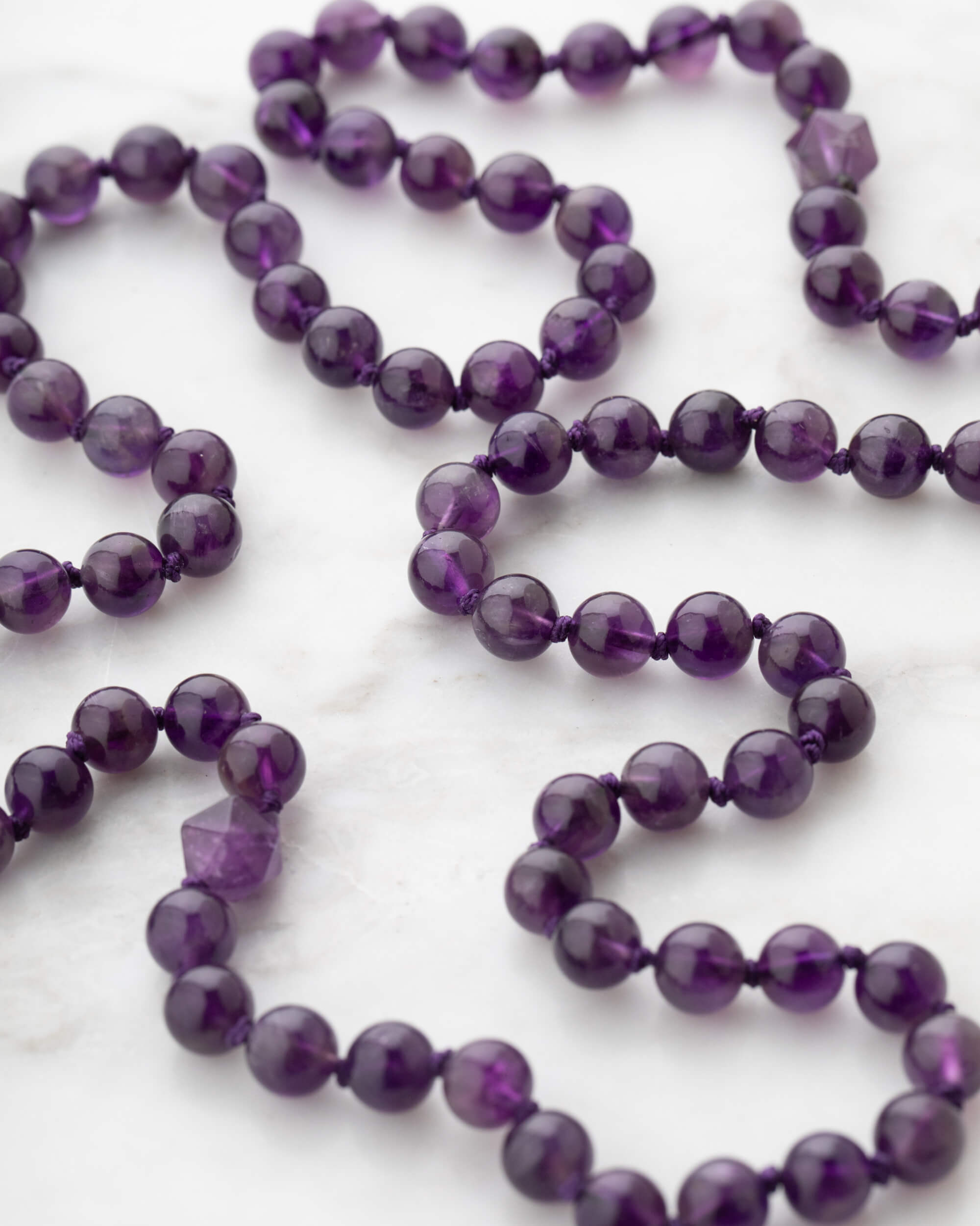 Codificador Doble Amatista 90 Cuentas - Visión Sutil e Intuición (Agesta)