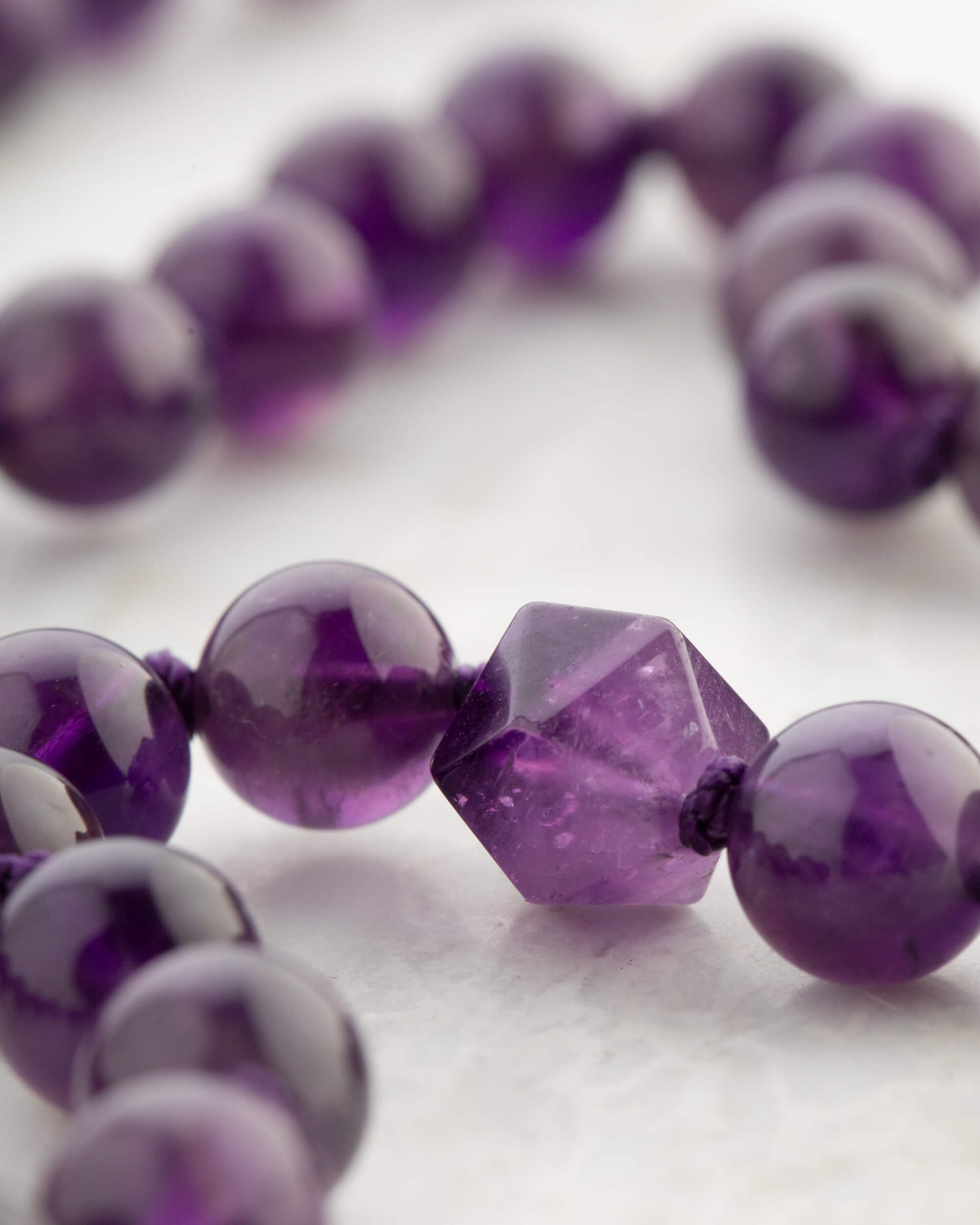 Codificador Doble Amatista 90 Cuentas - Visión Sutil e Intuición (Agesta)