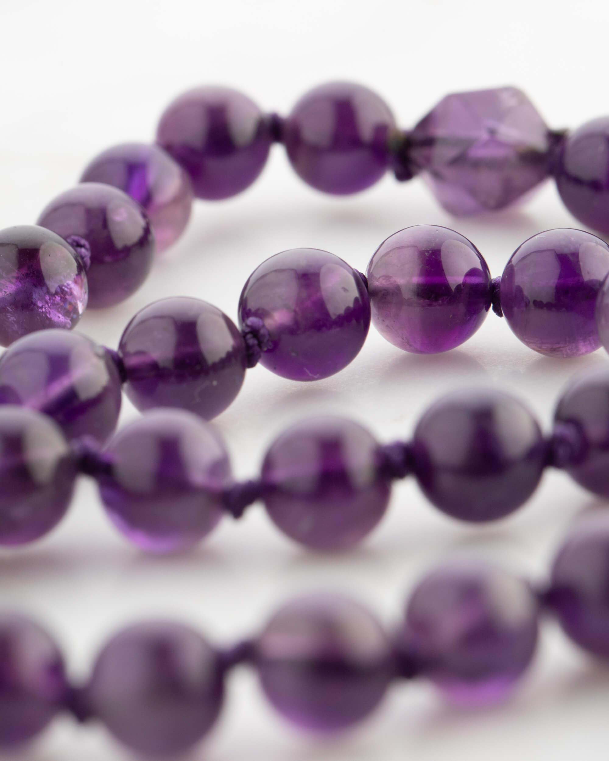 Codificador Doble Amatista 90 Cuentas - Visión Sutil e Intuición (Agesta)