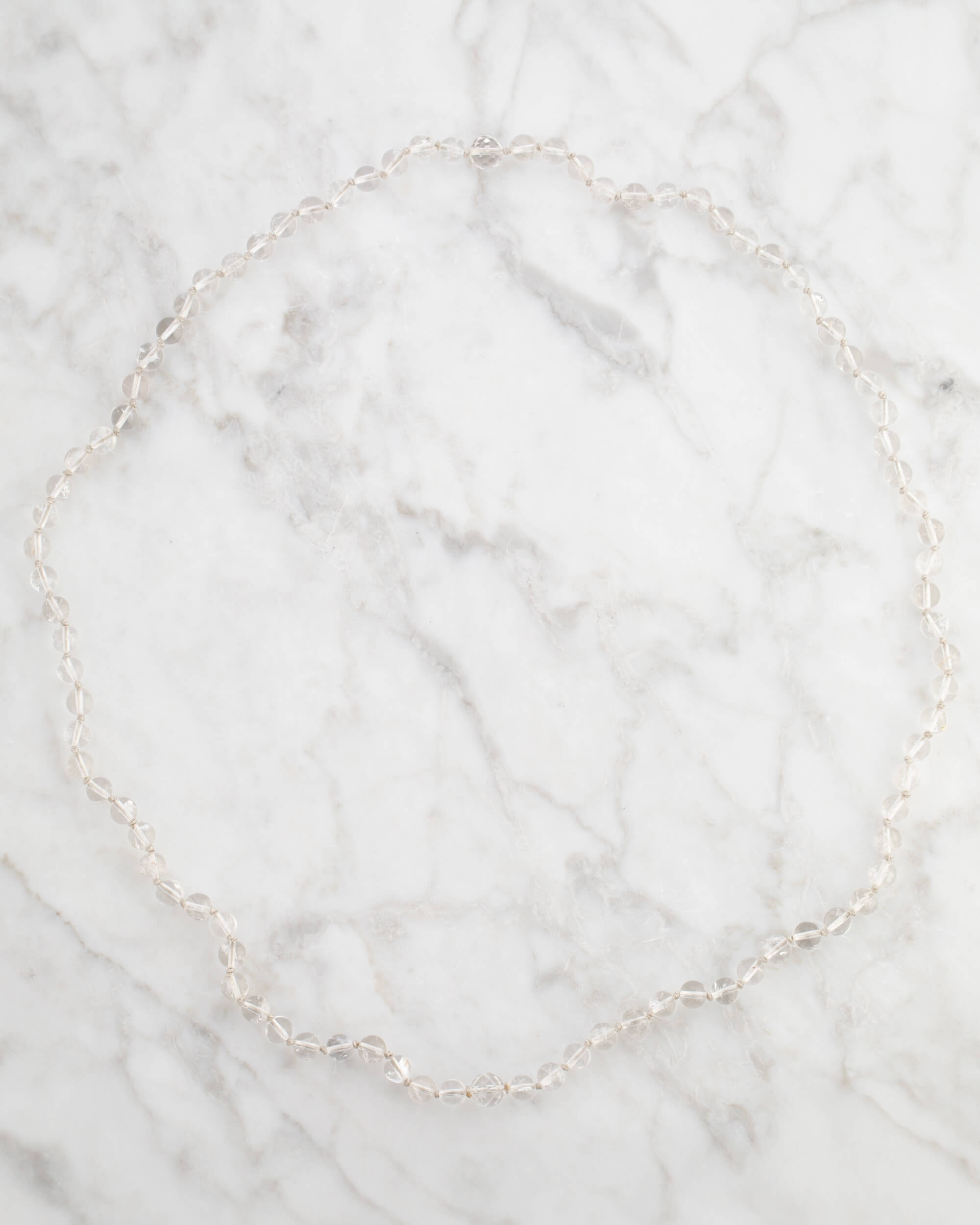 Codificador Doble Cuarzo Transparente 90 Cuentas - Claridad y Canal Puro (Agesta)