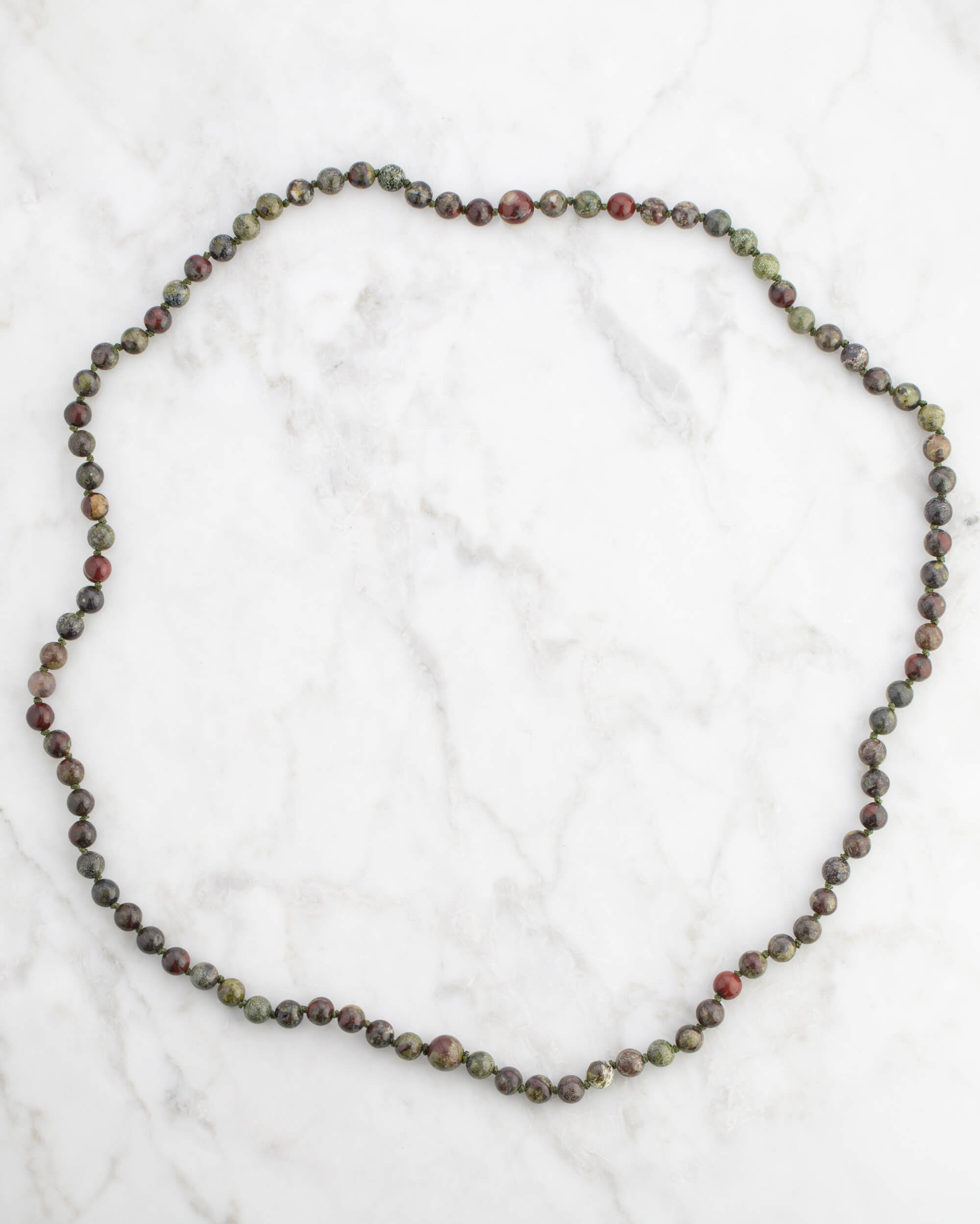 Codificador Doble Jaspe Sangre de Dragón 90 Cuentas - Poder Digno (Agesta)