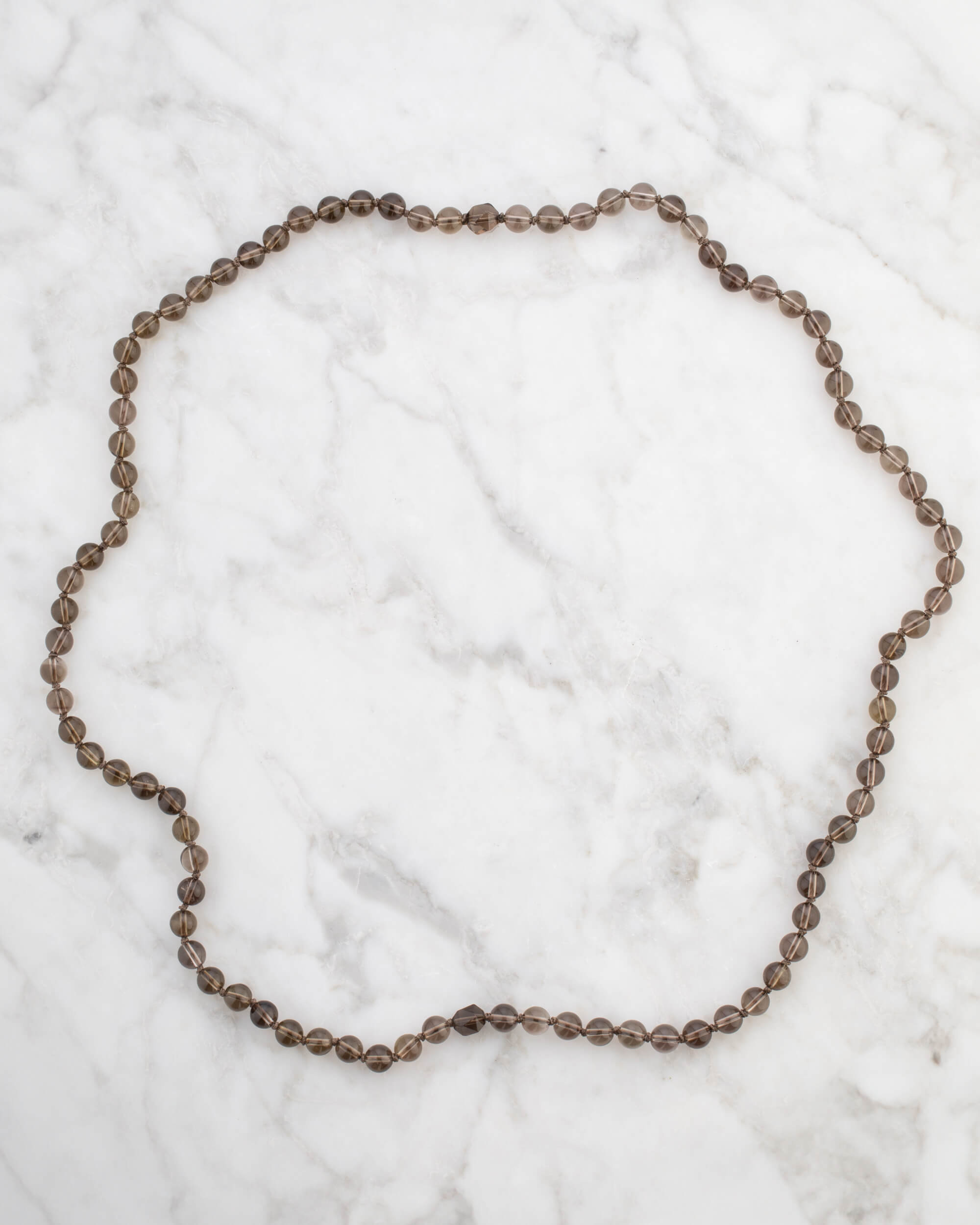 Codificador Doble Cuarzo Ahumado 90 Cuentas - Anclaje y Presencia (Agesta)