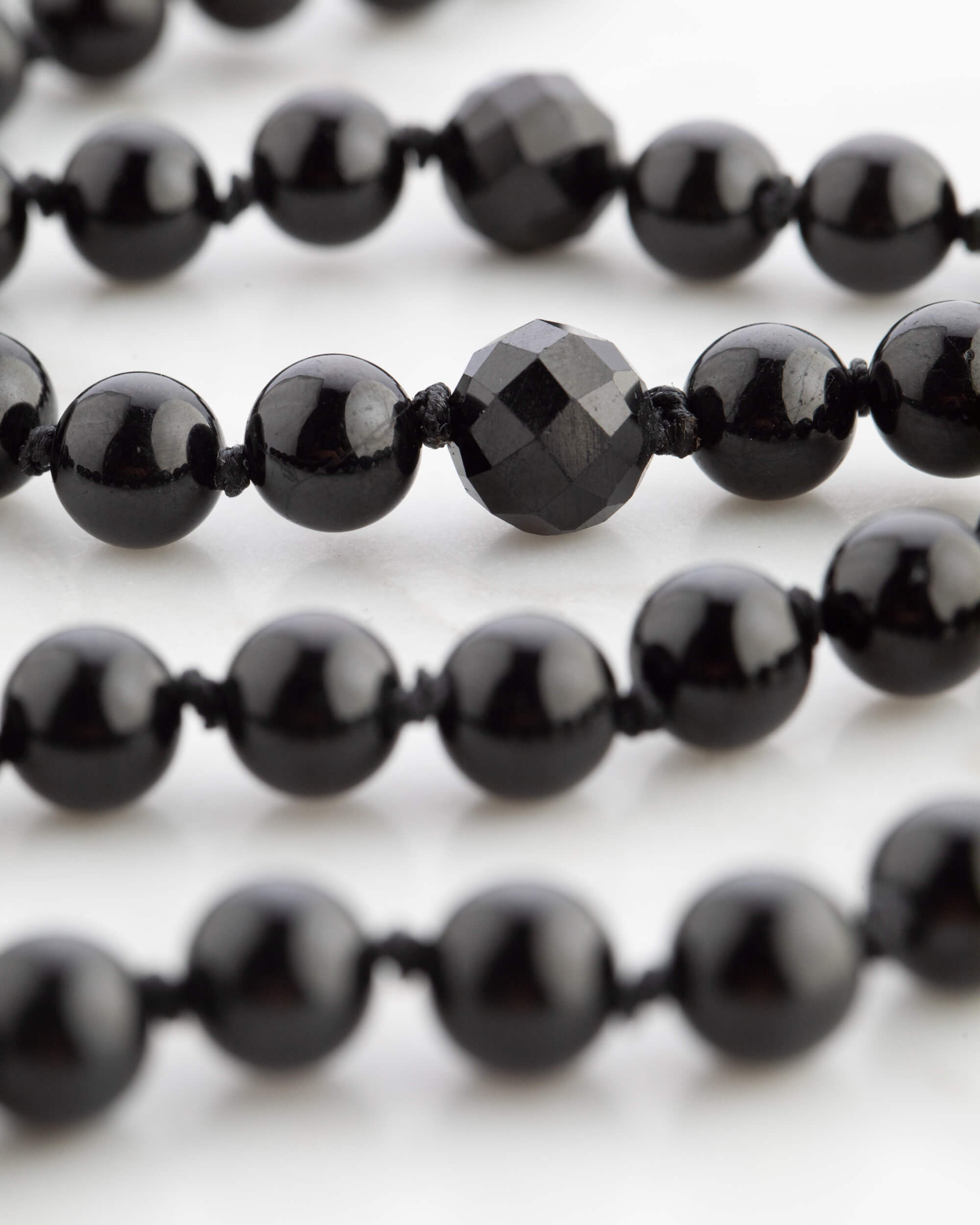 Codificador Doble Turmalina Negra 90 Cuentas - Protección y Raíz (Agesta)