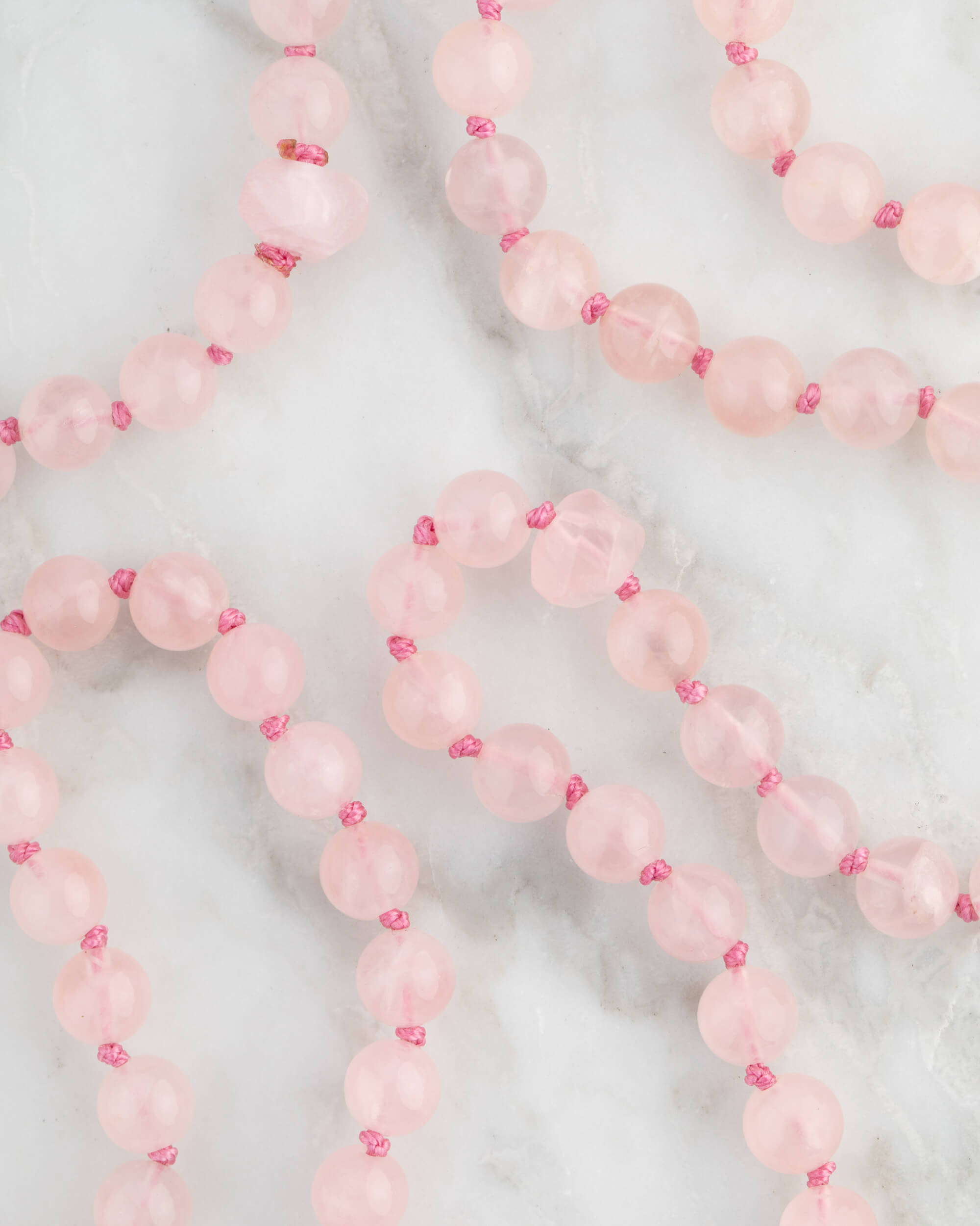 Codificador Doble Cuarzo Rosa 90 Cuentas - Amor y Ternura (Agesta)