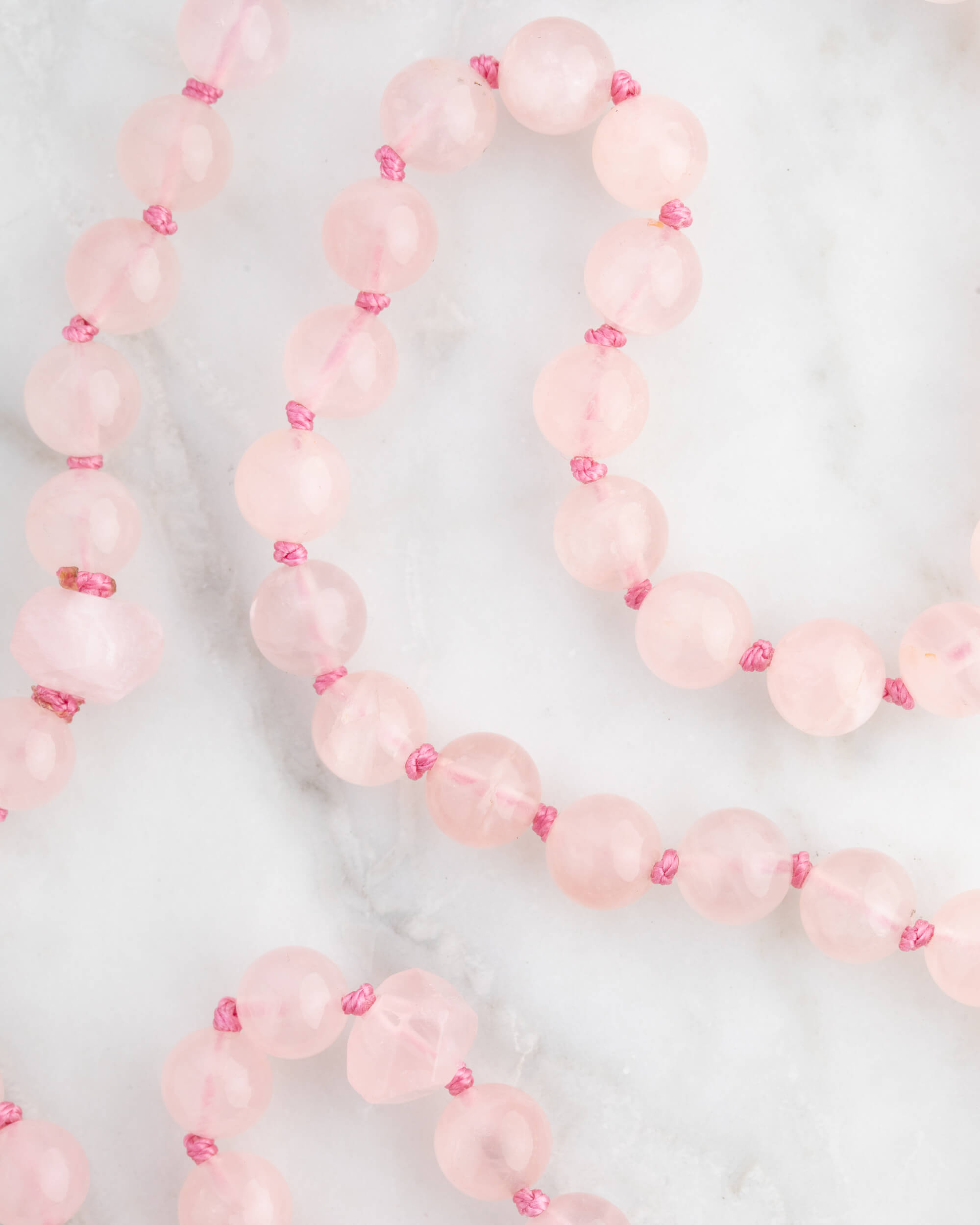 Codificador Doble Cuarzo Rosa 90 Cuentas - Amor y Ternura (Agesta)