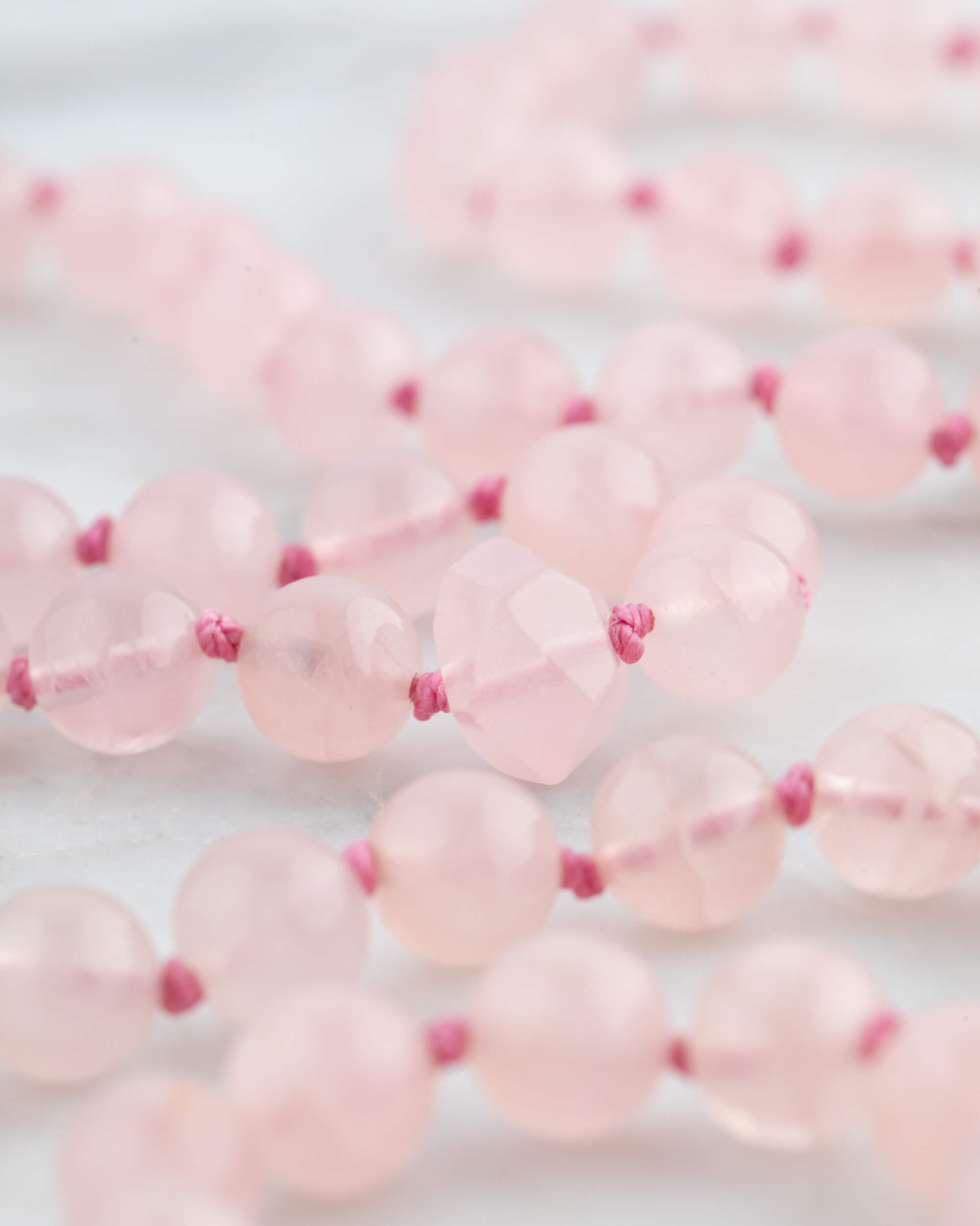 Codificador Doble Cuarzo Rosa 90 Cuentas - Amor y Ternura (Agesta)