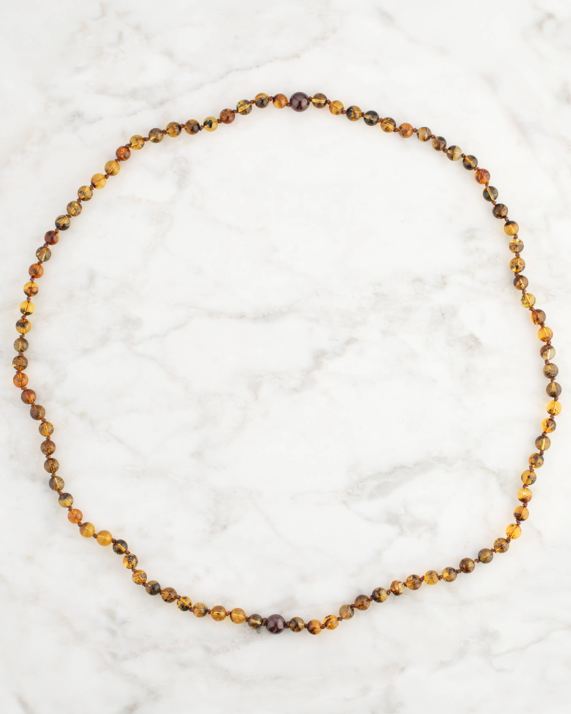 Codificador Doble Ámbar y Granate Estrella 90 Cuentas - Fuerza Suave (Agesta)