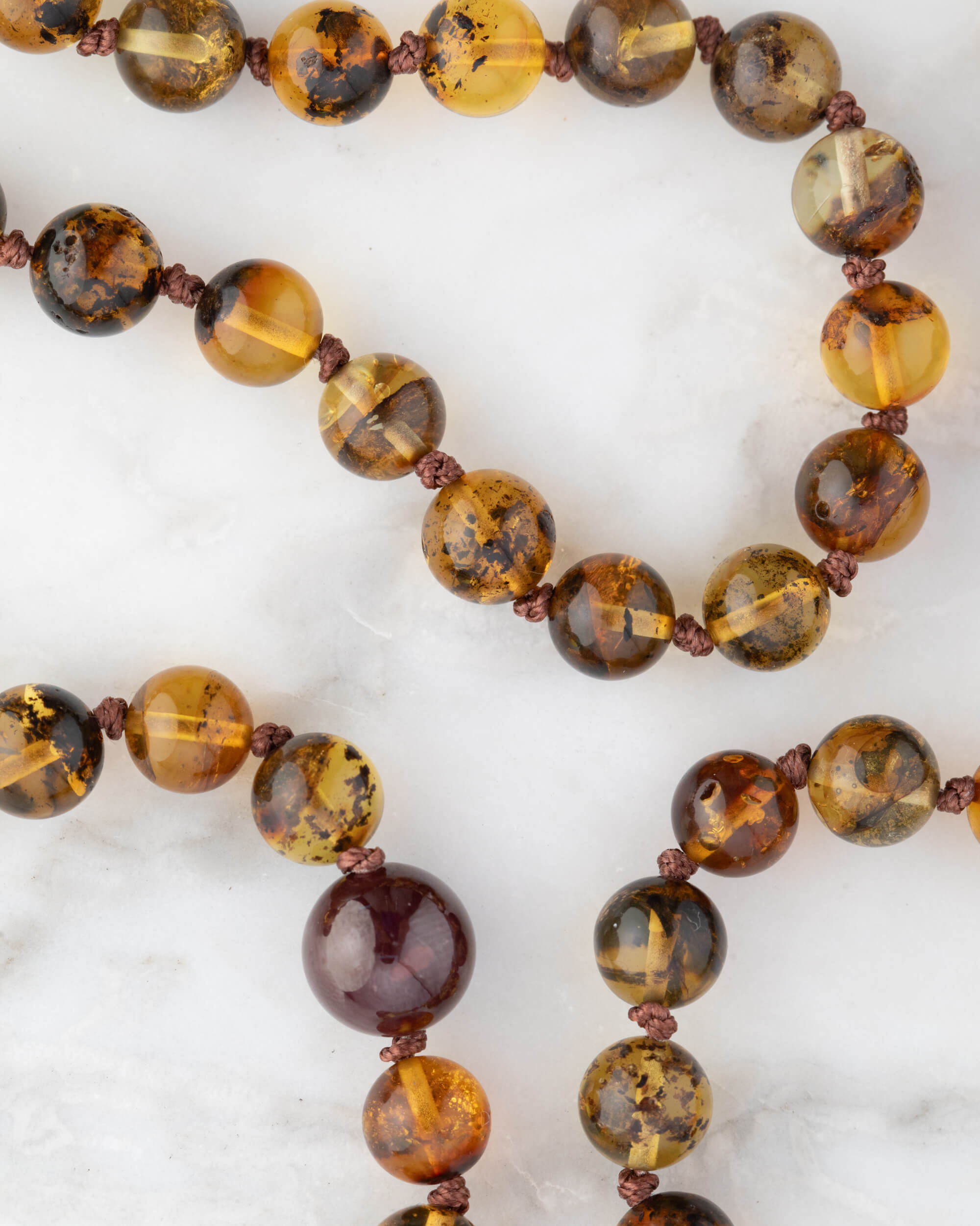 Codificador Doble Ámbar y Granate Estrella 90 Cuentas - Fuerza Suave (Agesta)