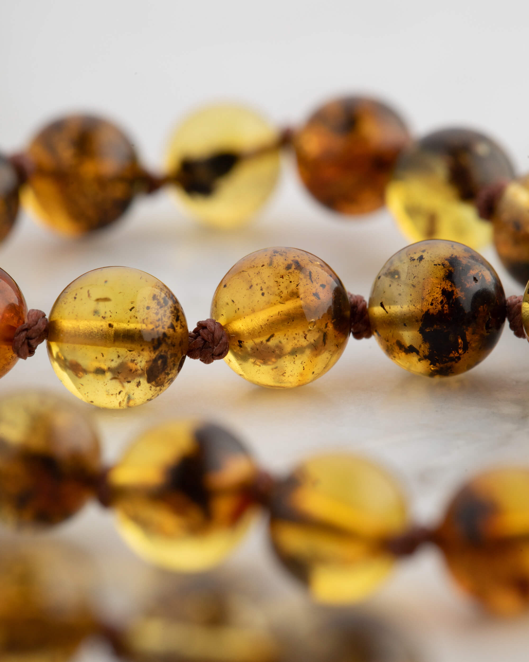 Codificador Doble Ámbar y Granate Estrella 90 Cuentas - Fuerza Suave (Agesta)