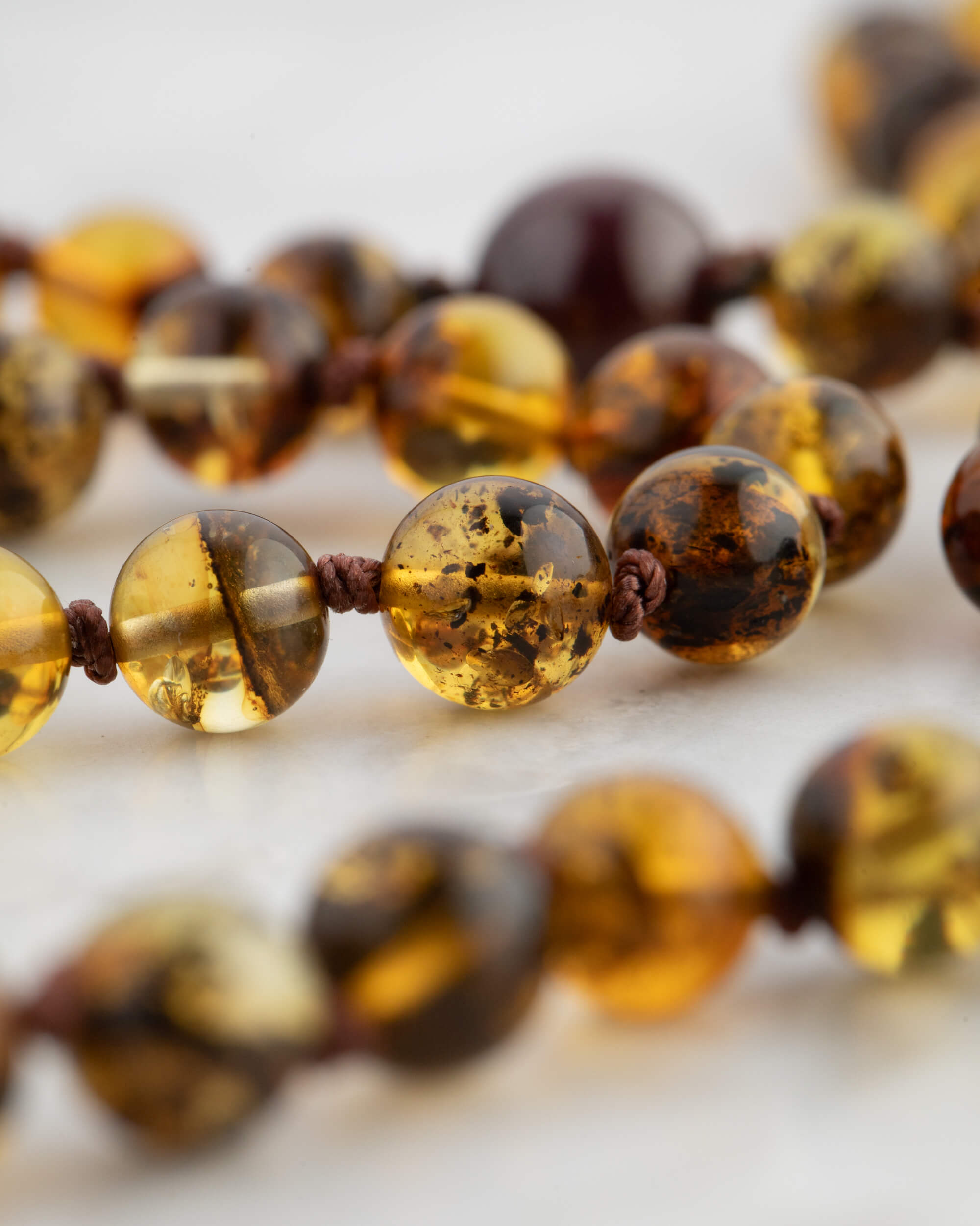 Codificador Doble Ámbar y Granate Estrella 90 Cuentas - Fuerza Suave (Agesta)