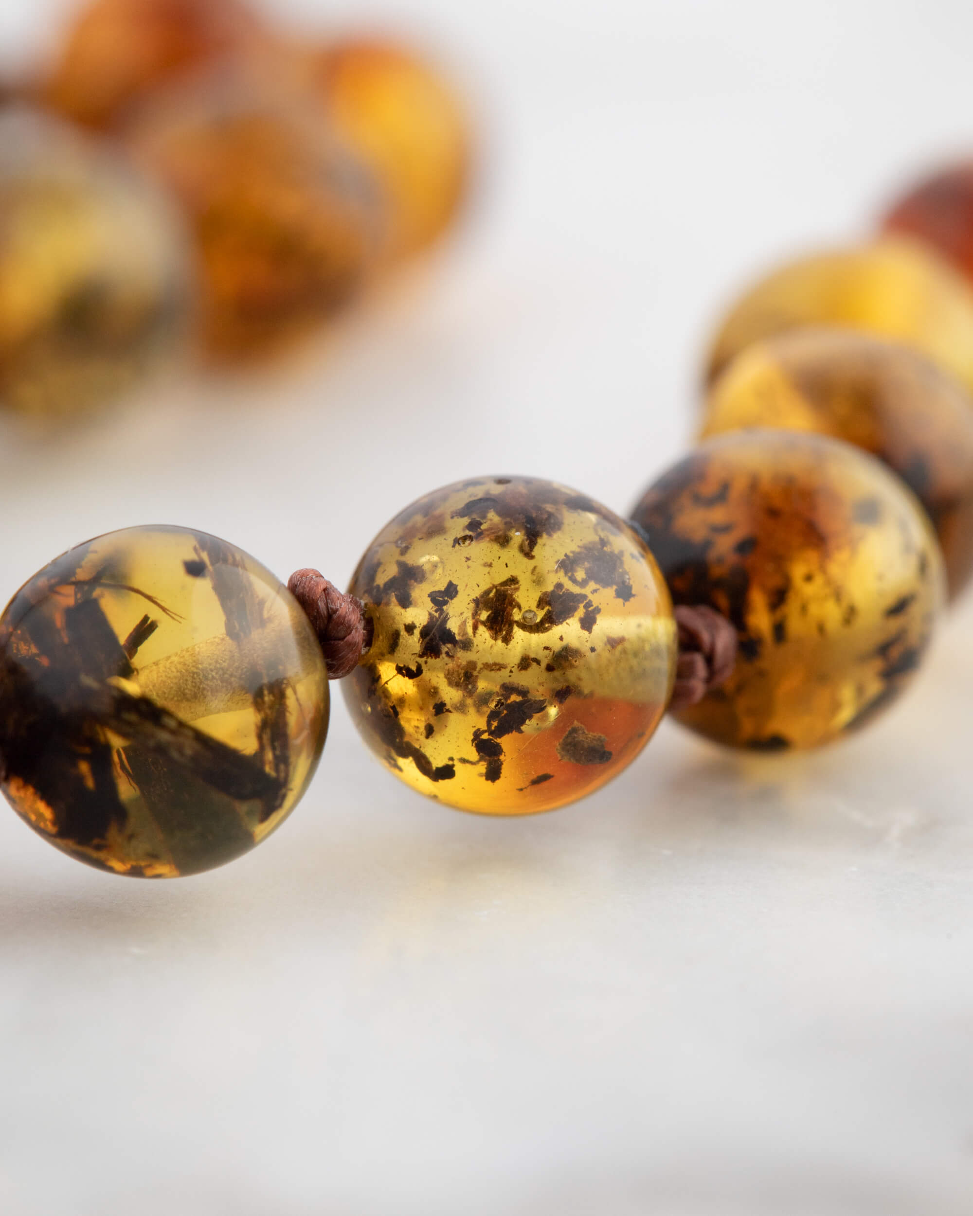 Codificador Doble Ámbar y Granate Estrella 90 Cuentas - Fuerza Suave (Agesta)