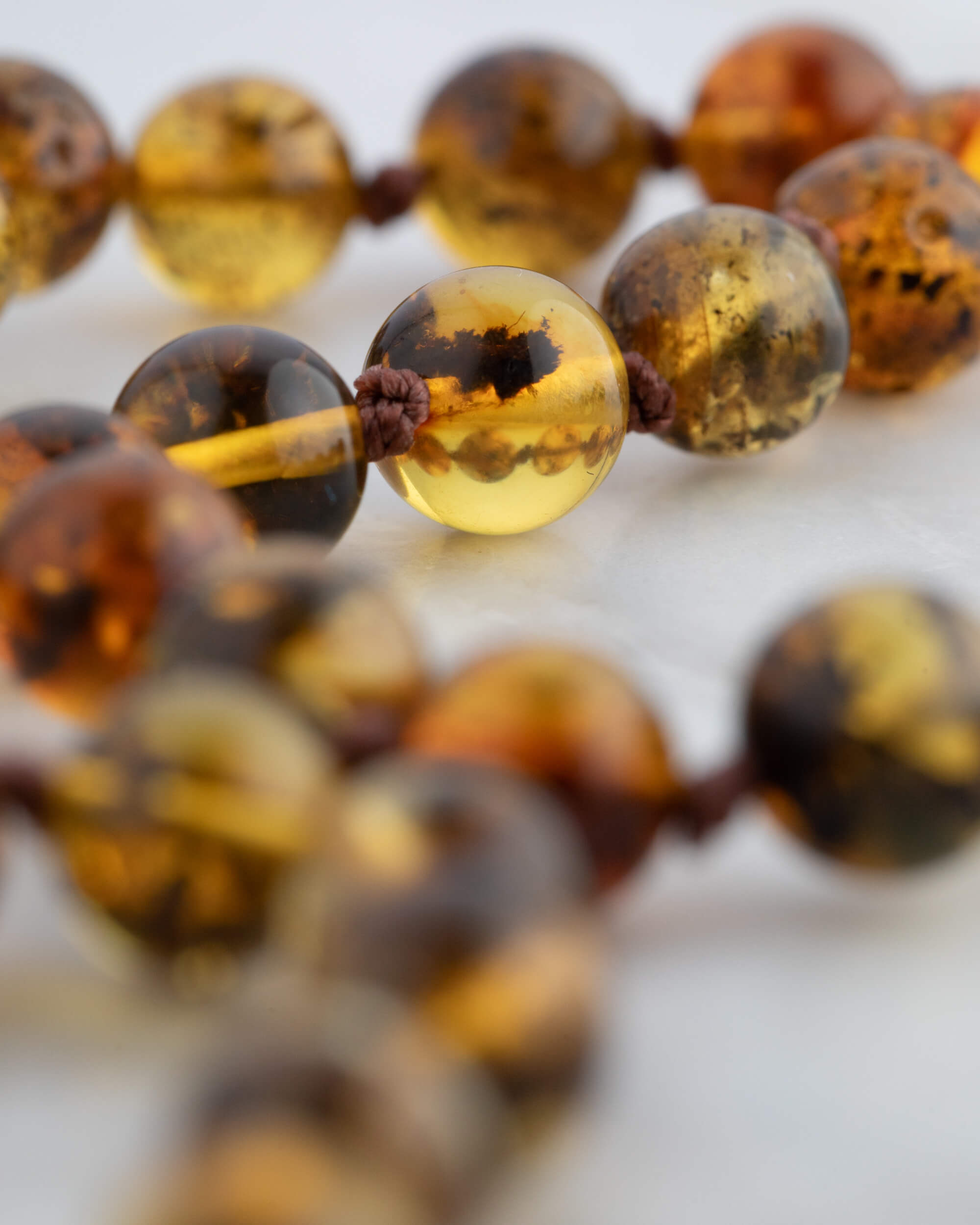 Codificador Doble Ámbar y Granate Estrella 90 Cuentas - Fuerza Suave (Agesta)