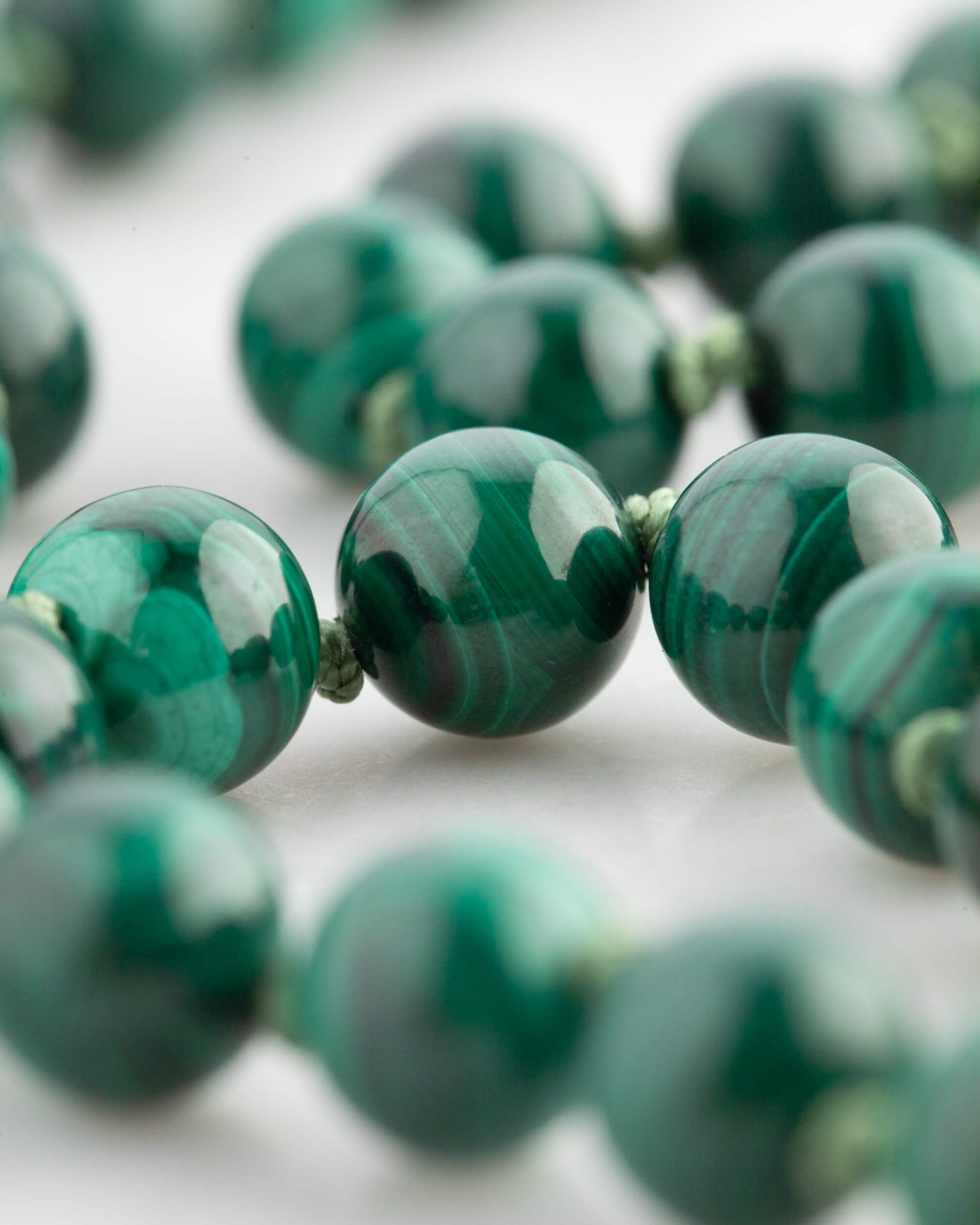 Codificador Doble Malaquita 90 Cuentas - Fuerza y Transformación (Agesta)