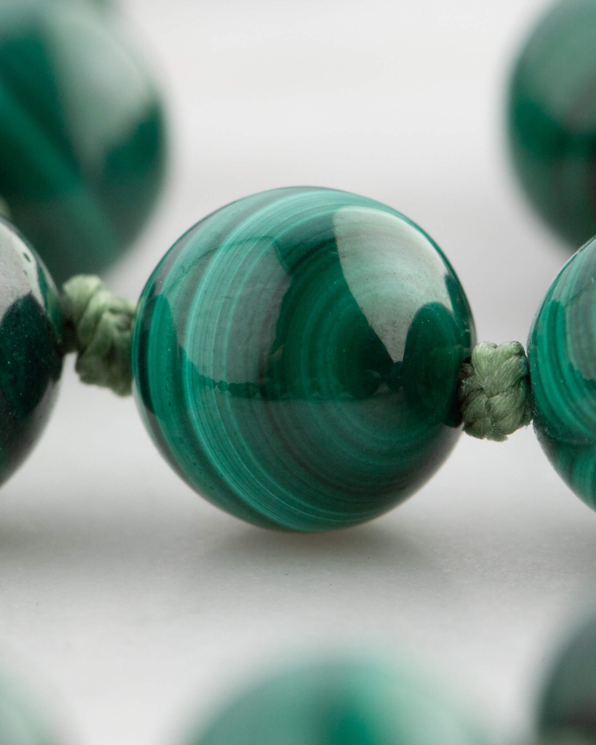 Codificador Doble Malaquita 90 Cuentas - Fuerza y Transformación (Agesta)